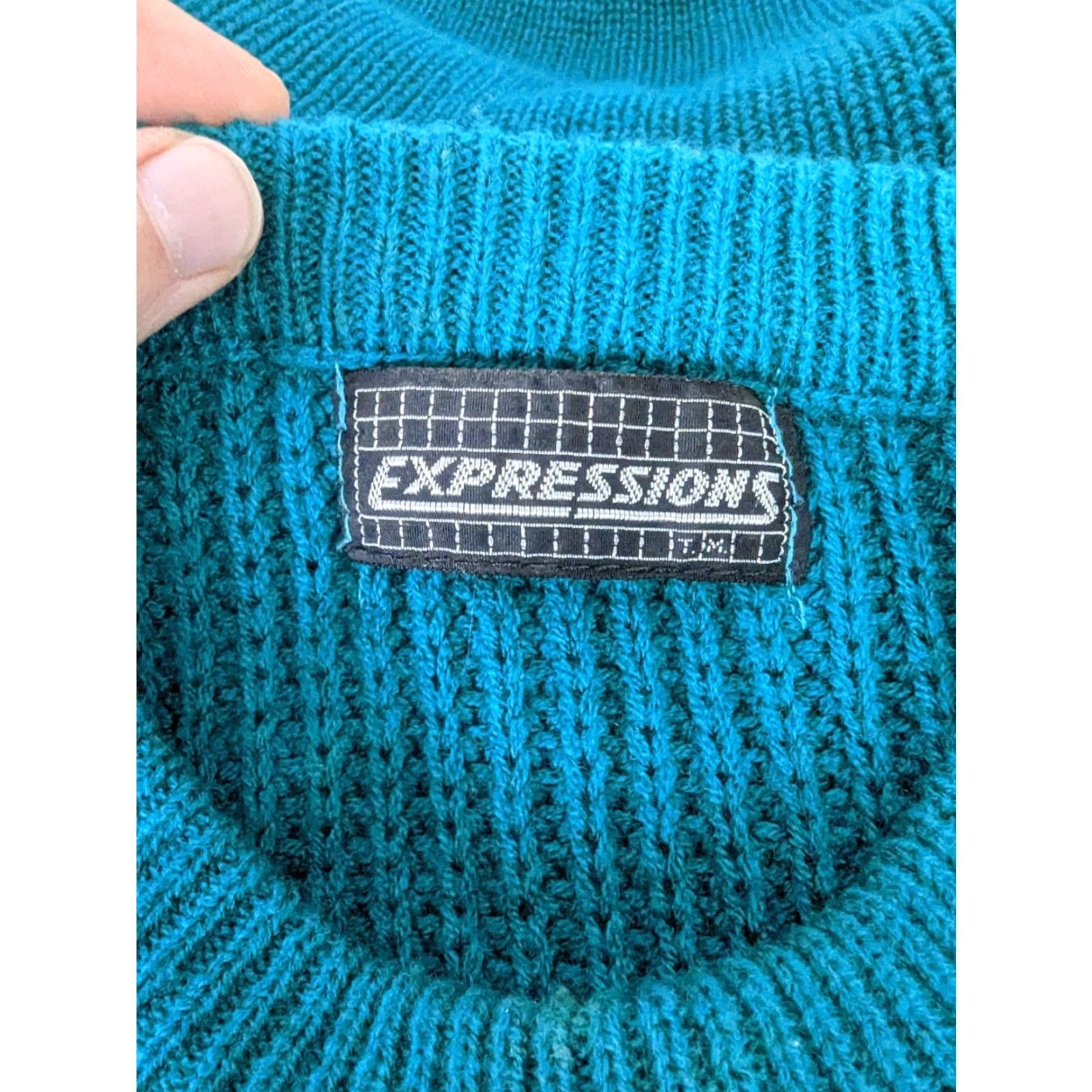 Vintage VINTAGE Expressions Geometric Cosby Biggy Mens Large Sweater C1M Size US L / EU 52-54 / 3 - 4 Thumbnail