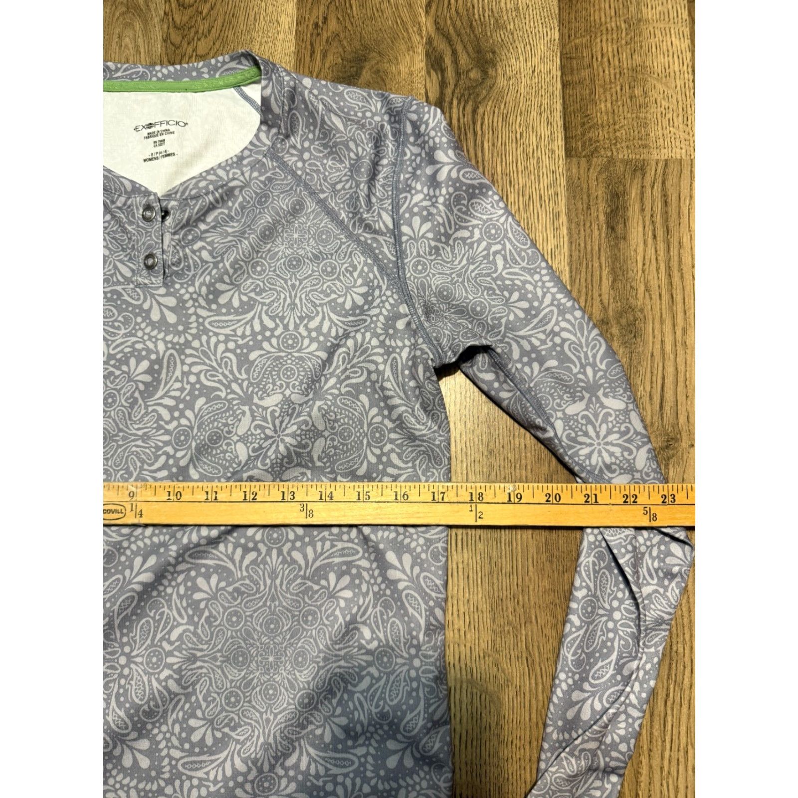 ExOfficio Exofficio Shirt Women's Small Gray Long Sleeve 3/4 Button Athletic Wear Size S / US 4 / IT 40 - 6 Thumbnail