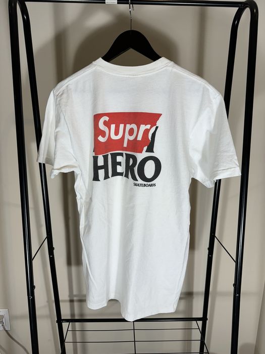 Supreme Supreme x Antihero Pocket T Shirt White Large | Grailed