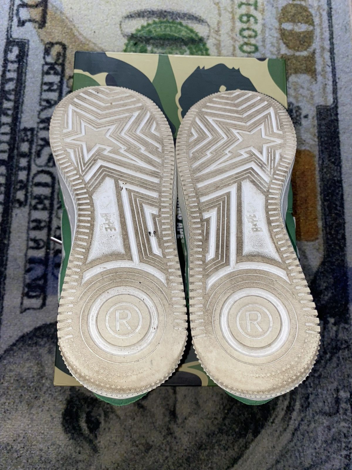 Bape × Highsnobiety × Japanese Brand BAPE x Highsnobiety Suede BAPE Sta Green Size US 9 / EU 42 - 8 Thumbnail