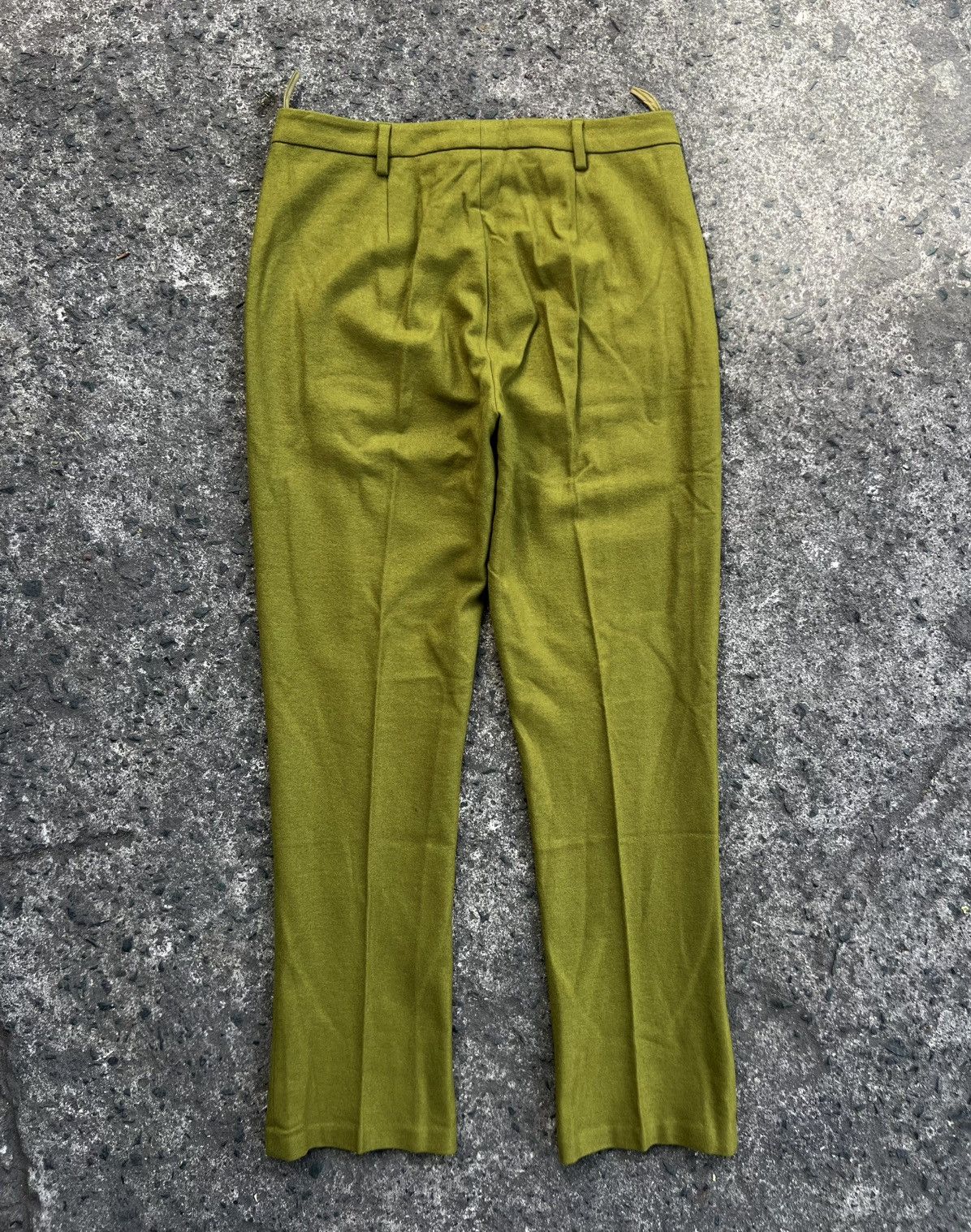 Miu Miu Miu miu FW/99 - Boiled Wool Utility Trouser - Moss Green Size 27" / US 4 / IT 40 - 2 Thumbnail