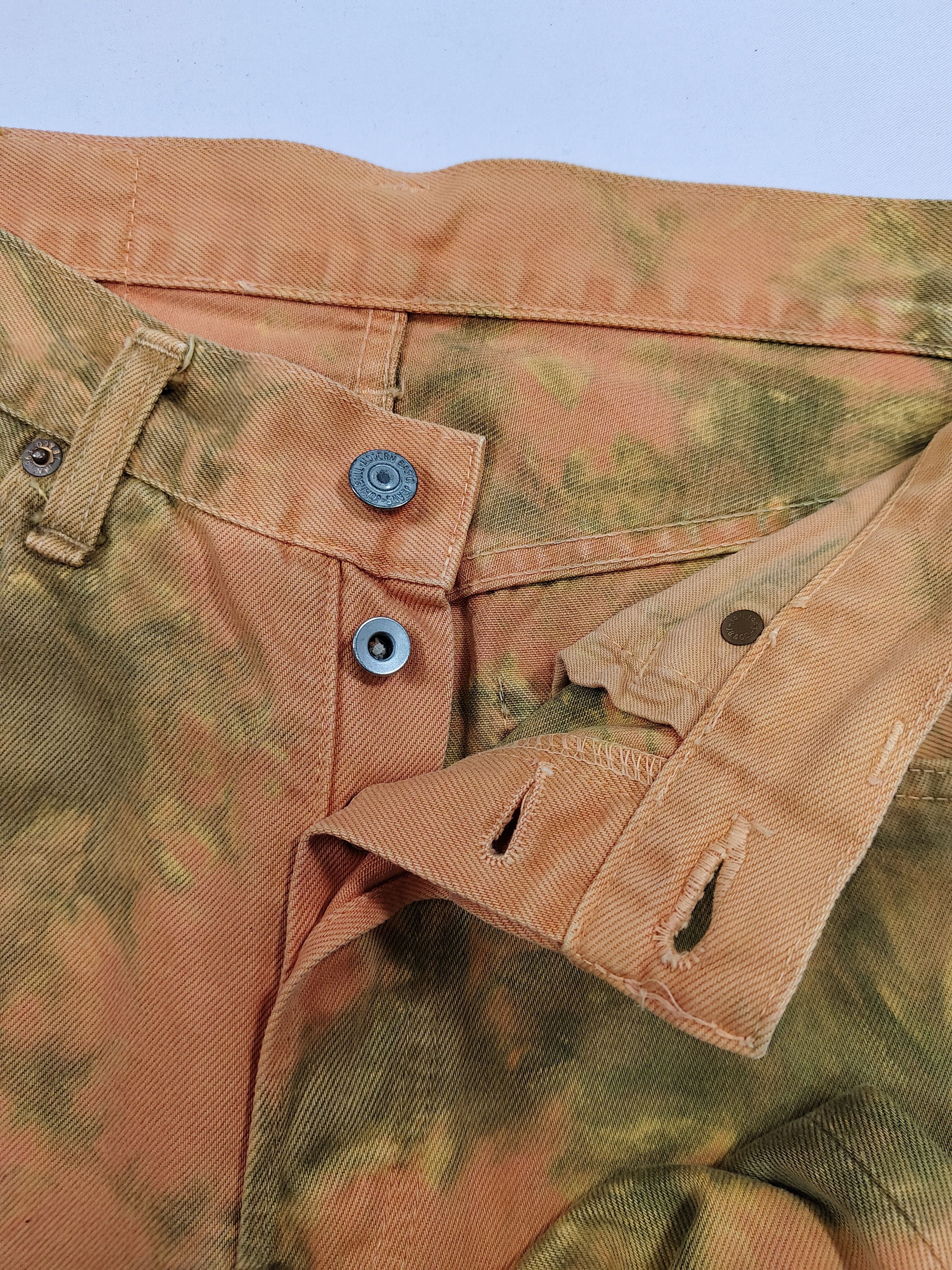 Johnbull Vtg Johnbull 🇯🇵 Experimental Tiedye Workwear Archive Jeans Size US 30 / EU 46 - 3 Thumbnail