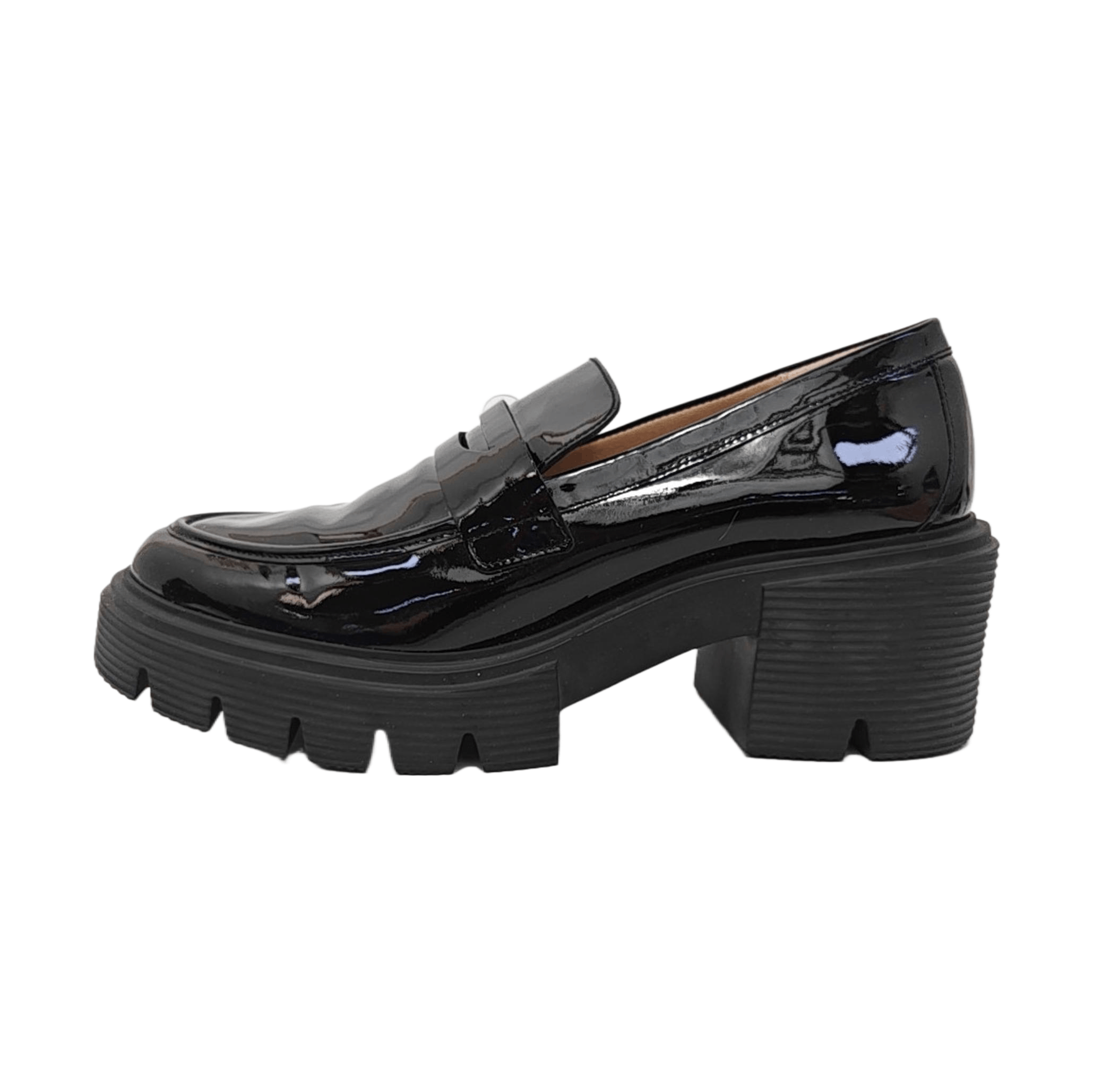 Stuart Weitzman Stuart Weitzman Patent Leather Platform Loafers Size 41.5 Size US 8.5 / EU 41-42 - 1 Thumbnail
