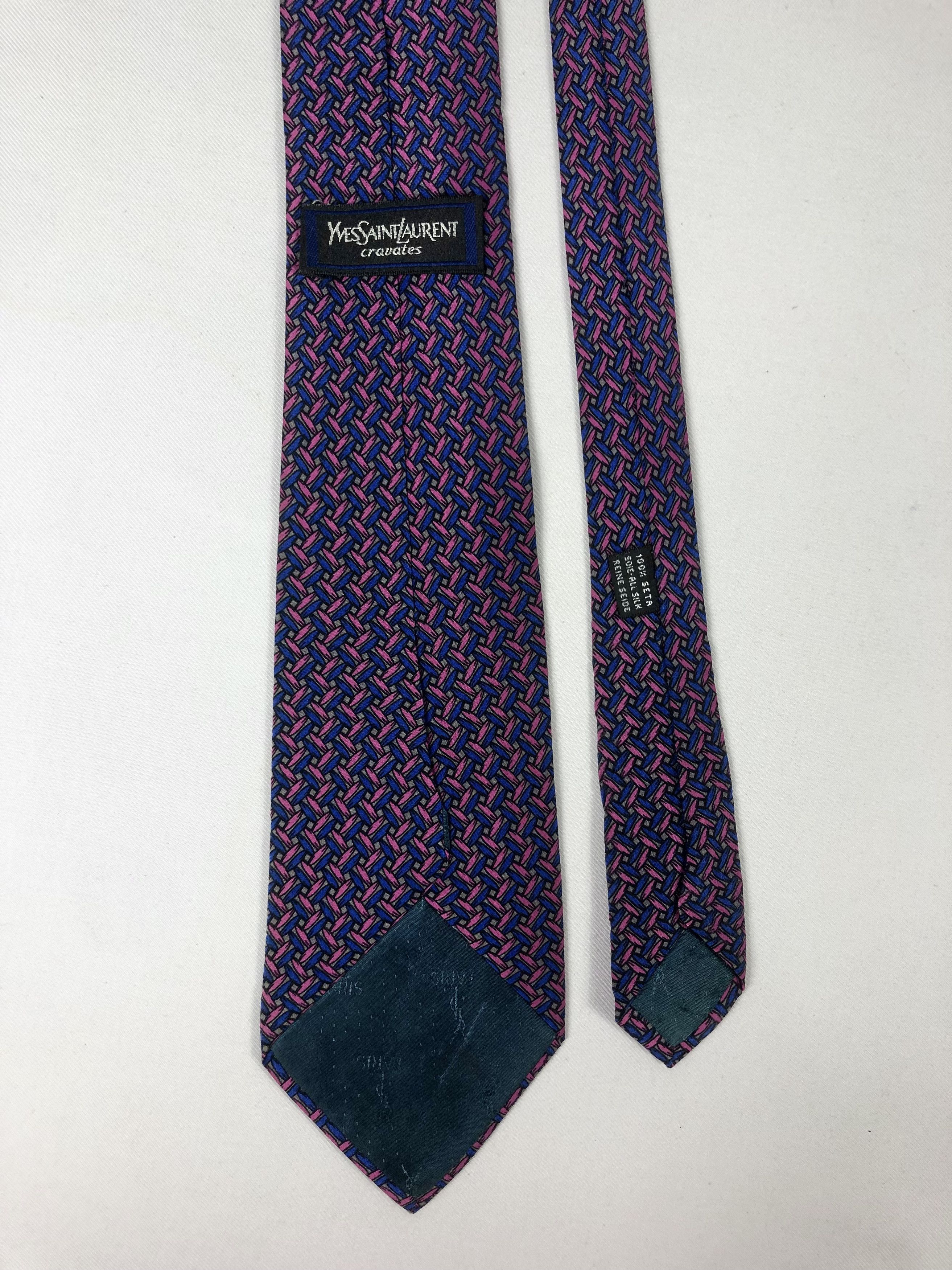 Yves Saint Laurent Rare Vintage Yves Saint Laurent YSL Silk Tie Made in Italy Size ONE SIZE - 5 Thumbnail