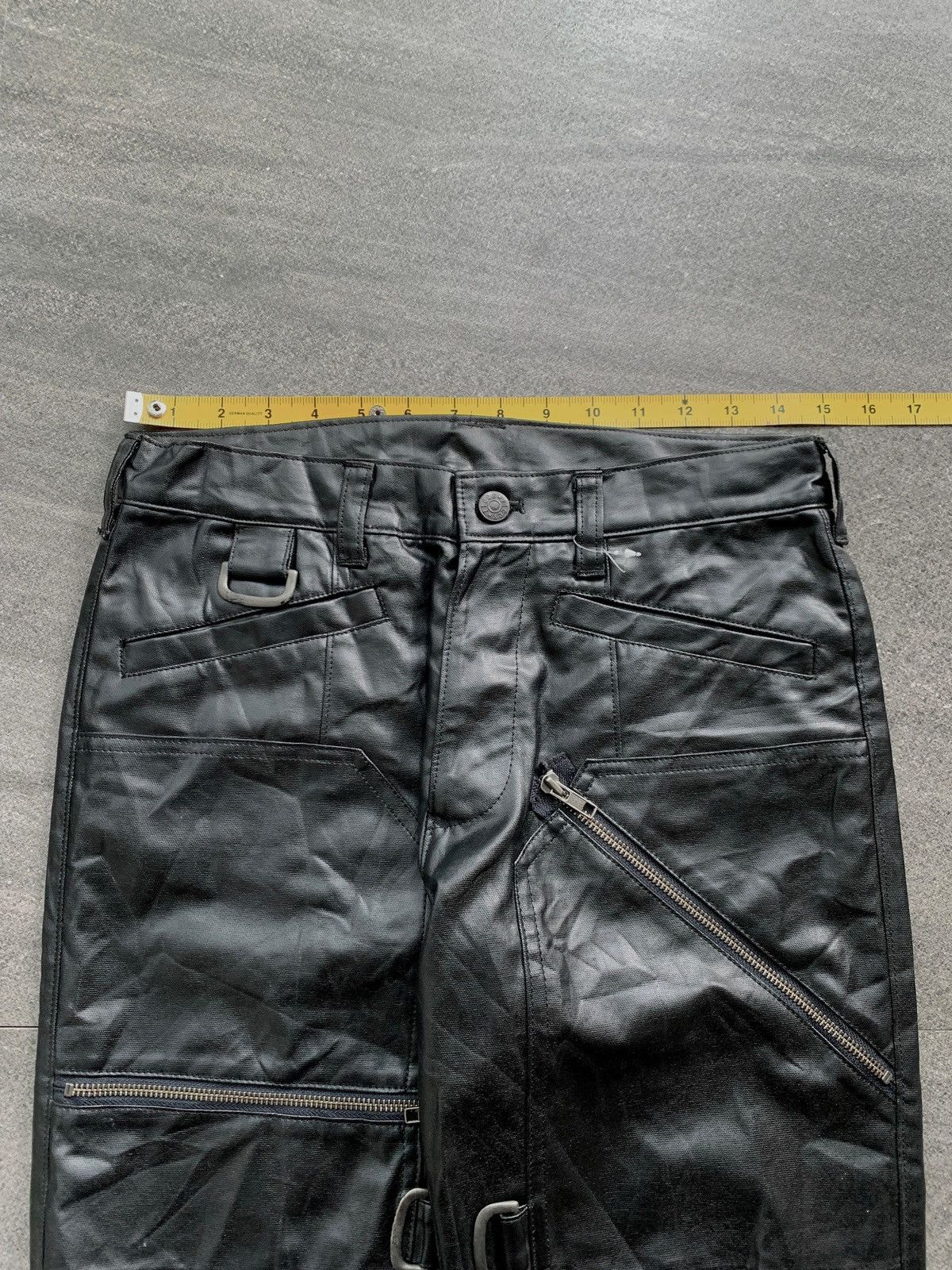 Yoshiyuki Konishi FREE TAX! Bondage Zippered Leather Flared Pants Size US 30 / EU 46 - 14 Thumbnail