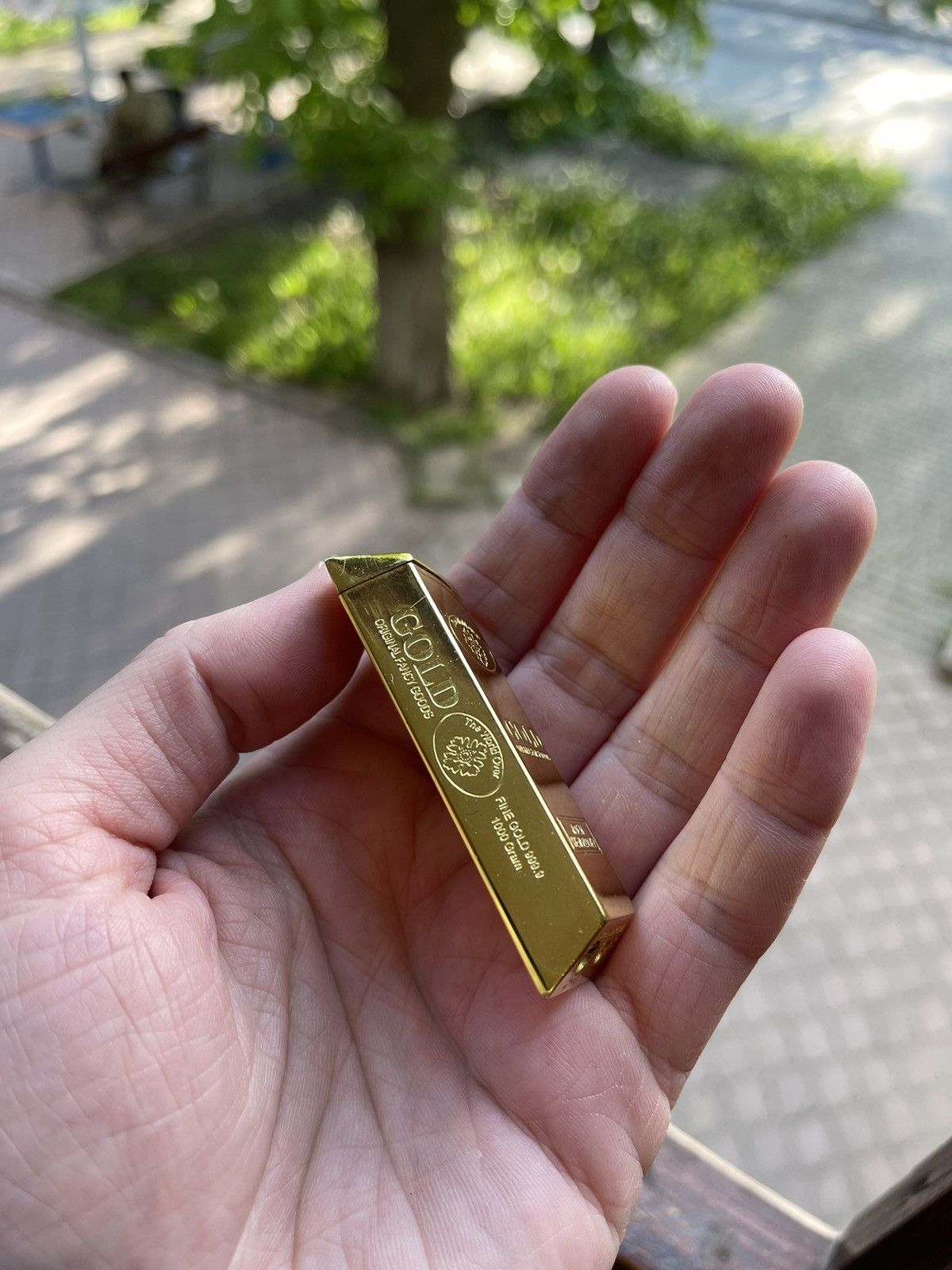 Vintage Vintage yellow *gold* lighter 00s streetwear Size ONE SIZE - 2 Thumbnail
