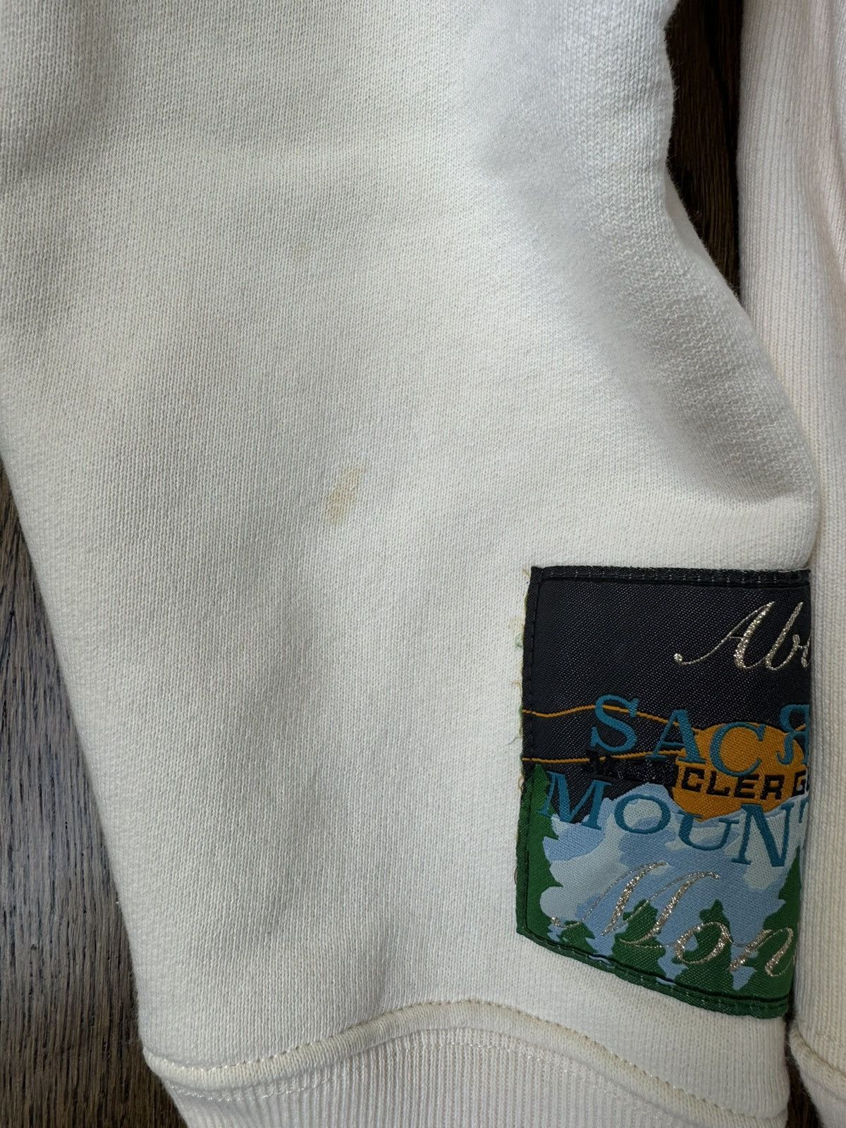 Advisory Board Crystals × Moncler Medium ABC Moncler Hoodie Cream Glitter Embroidery ABC 123. Size US M / EU 48-50 / 2 - 9 Thumbnail