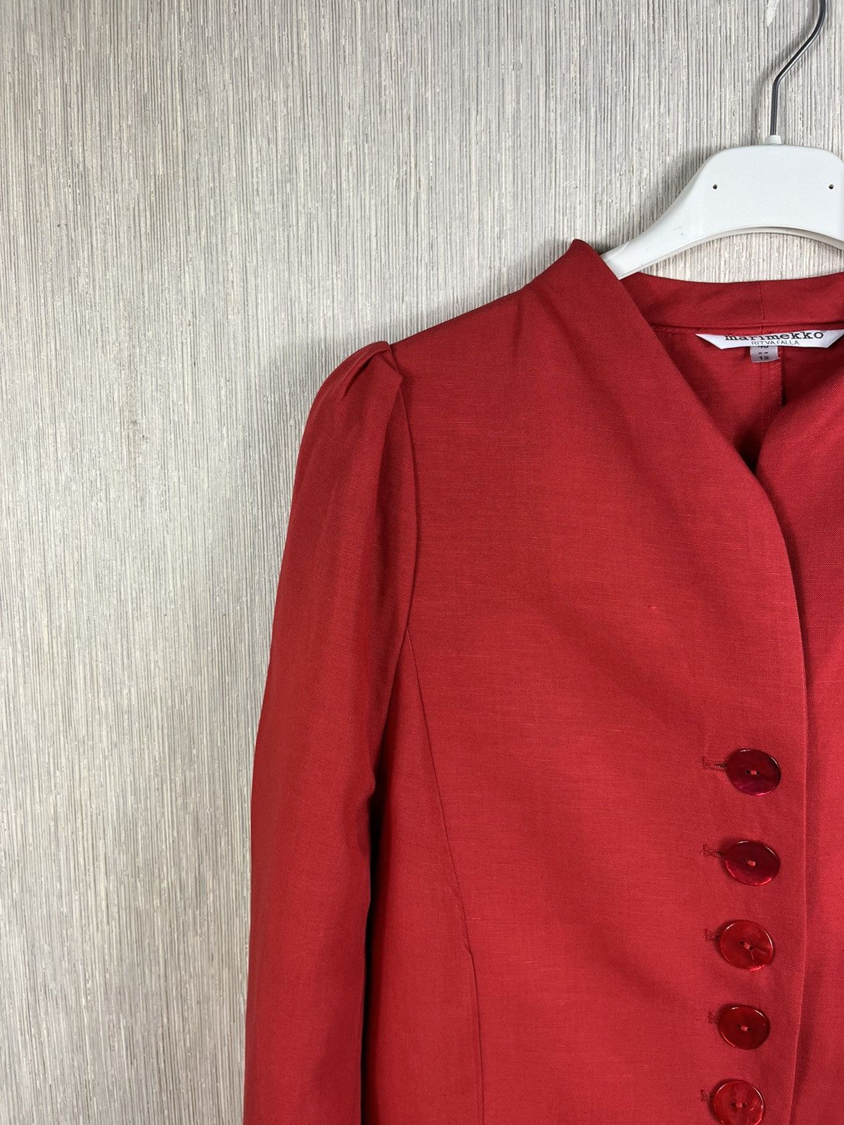 Designer × Marimekko Marimekko ritva falla linen blazer button jacket Size M / US 6-8 / IT 42-44 - 5 Thumbnail