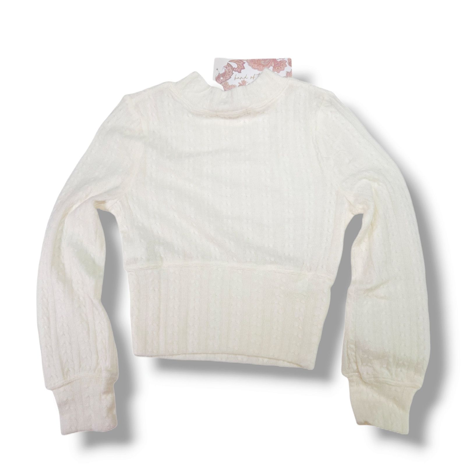 Other NWT B.O.G. Band of the Free Raquel Cropped Knit Sz. S Ivory Size S / US 4 / IT 40 - 2 Thumbnail