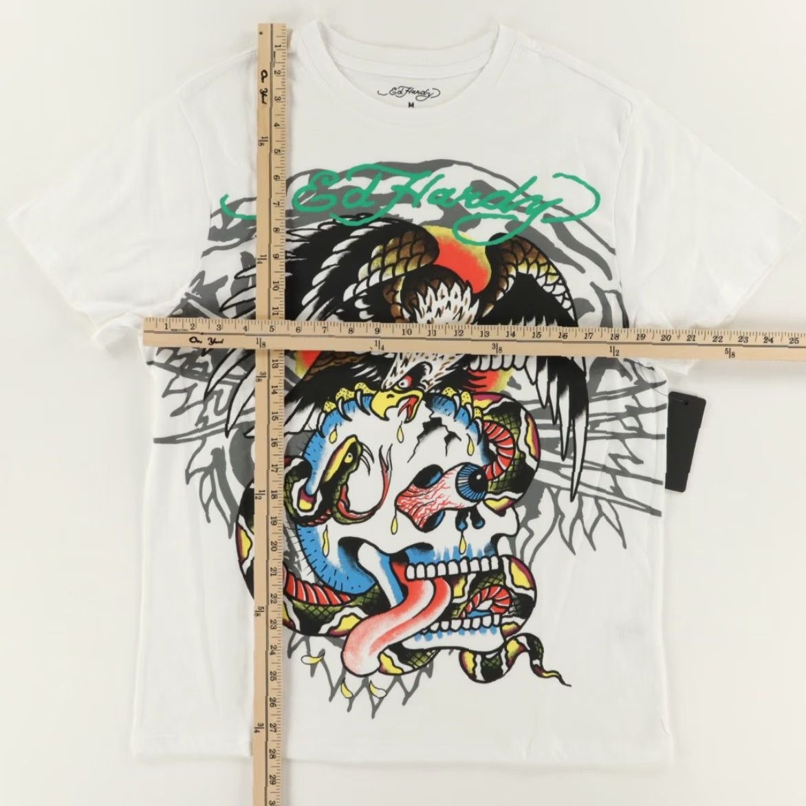 Ed Hardy Ed Hardy T-Shirt White Skull Eagle Solid Men M Shirt Size US M / EU 48-50 / 2 - 3 Thumbnail