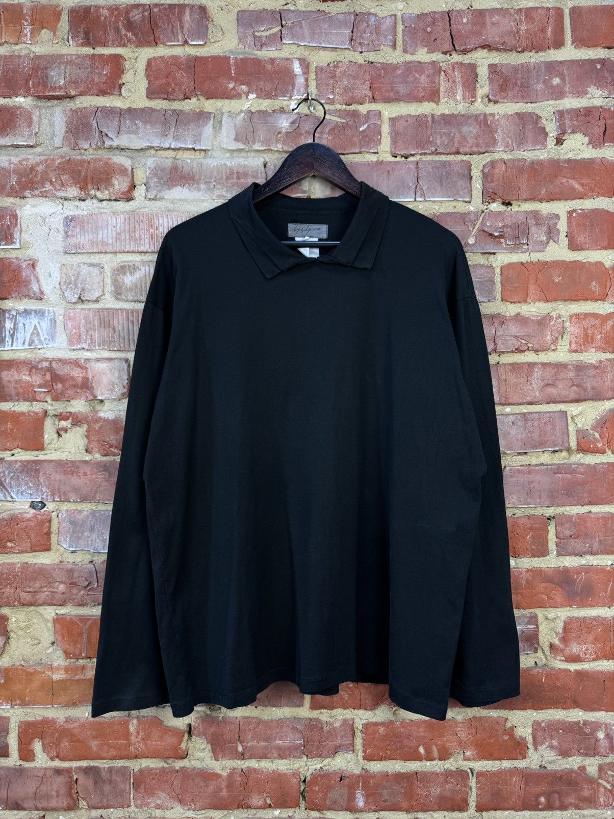 Vintage × Yohji Yamamoto Yohji Yamamoto Pour Home Vintage Polo Long Sleeve Pullover Size US M / EU 48-50 / 2 - 1 Thumbnail