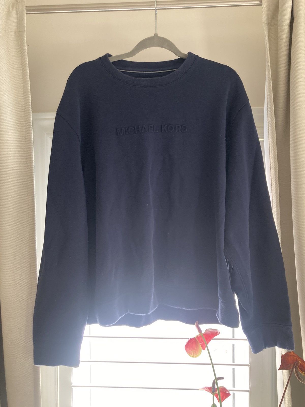 Michael Kors Michael Kors Navy CrewNeck Size US XXL / EU 58 / 5 - 2 Thumbnail