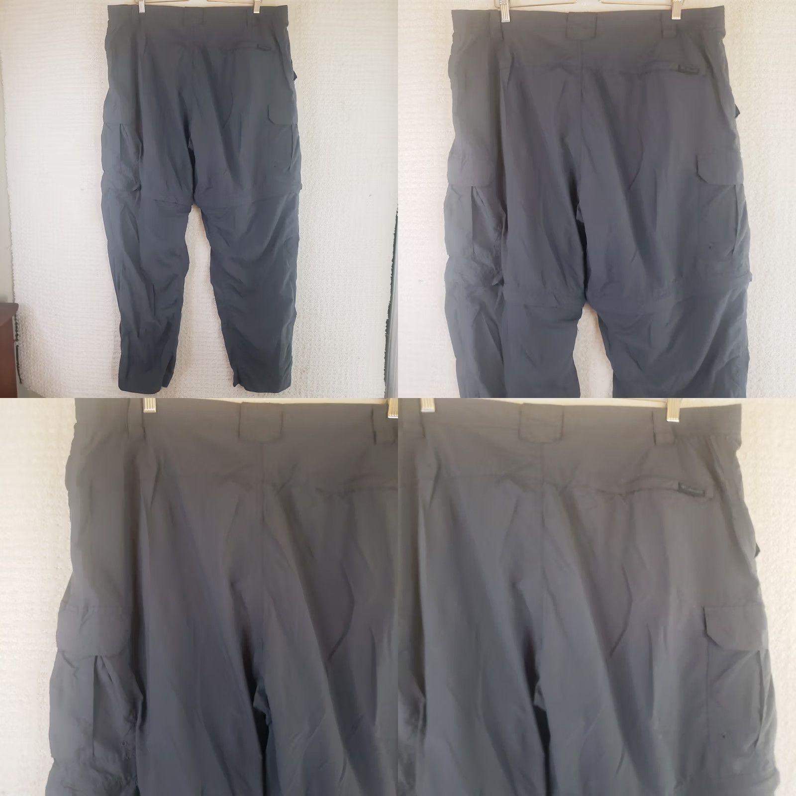 Vintage Columbia Pants Mens 2XLx32 Gray Silver Ridge Utility Convertible Omni Wick 40-42 Size US 39 - 8 Thumbnail