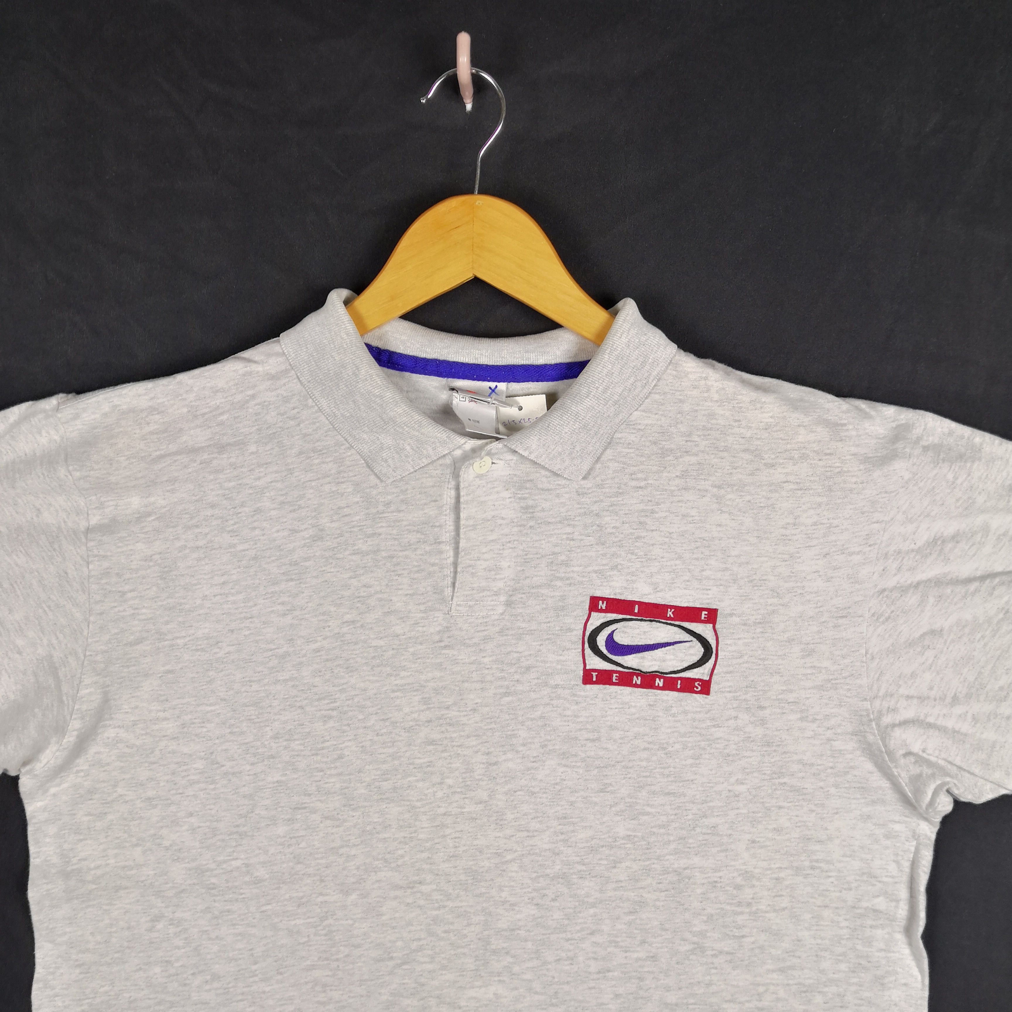 Nike Vintage 90s Nike T-Shirt Nike Swoosh Nike Court Tees Size US L / EU 52-54 / 3 - 2 Thumbnail