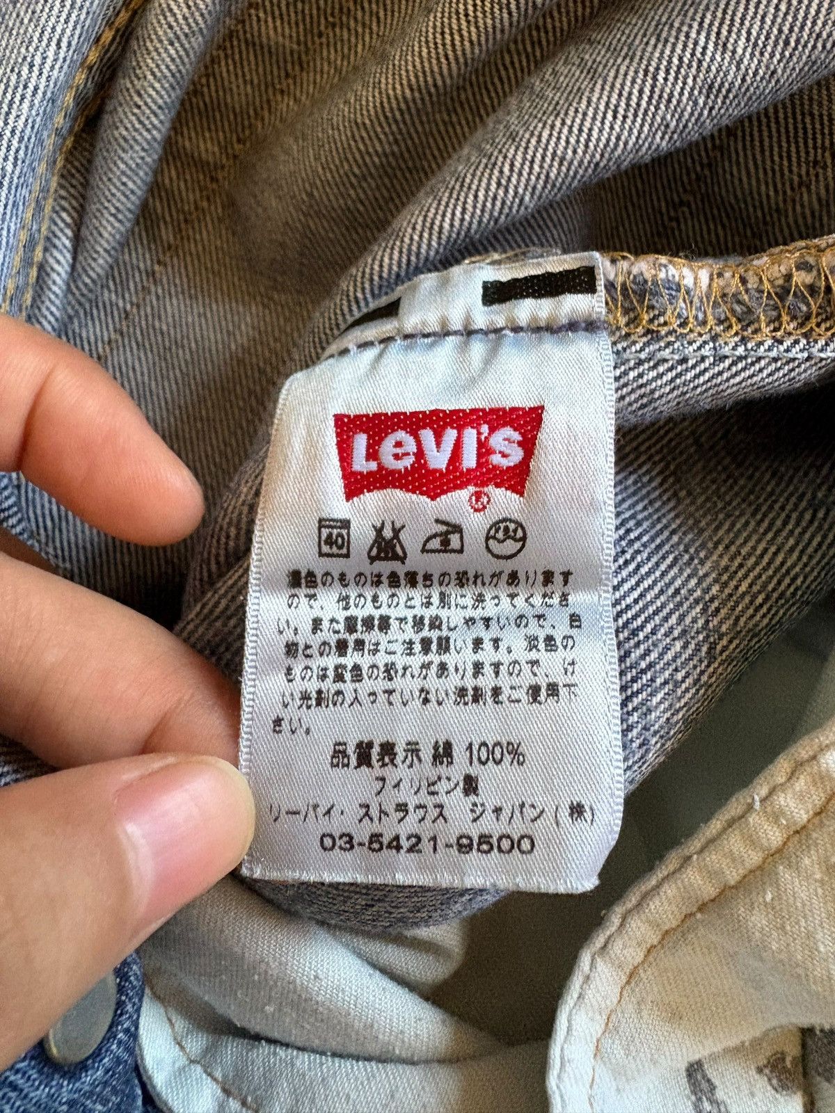 Levi's Vintage 90s Levis 501 Faded Wash Distressed Loose Jeans Size US 32 / EU 48 - 9 Thumbnail