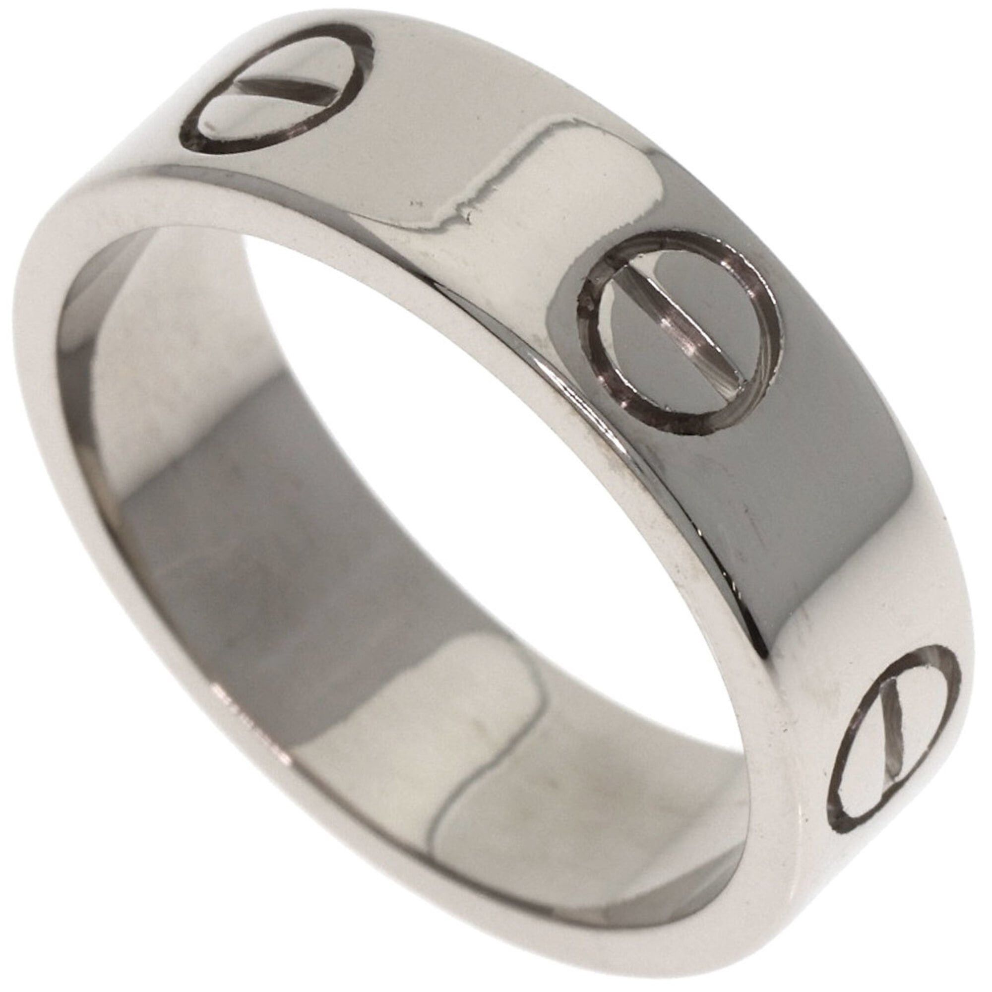 Cartier Cartier Love Ring #53, 18K White Gold, Women's Ring, CARTIER Size ONE SIZE - 1 Thumbnail