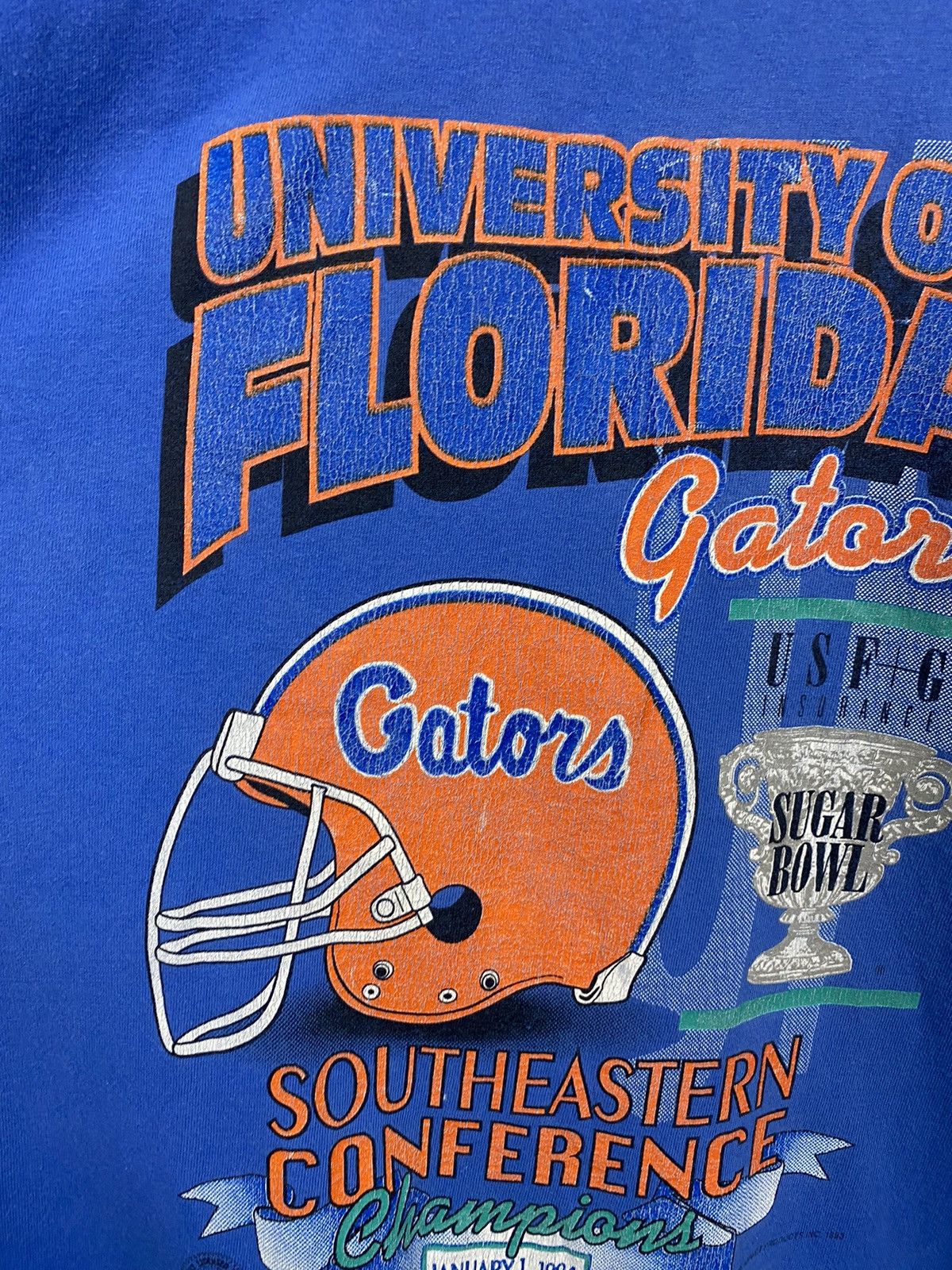 Fruit Of The Loom 🏈🐊 Vintage 1993 Florida Gators NFL Football Jersey Rugby Y2K Size US L / EU 52-54 / 3 - 8 Thumbnail
