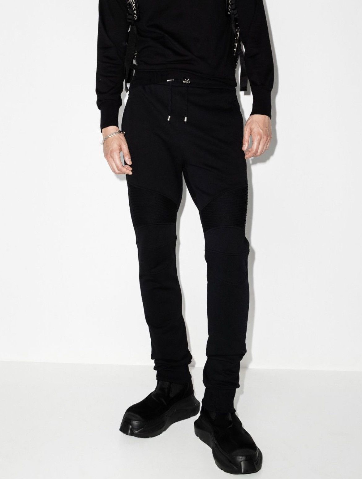 Balmain BALMAIN Logo Cotton Track Pants Slim fit Size US 30 / EU 46 - 17 Thumbnail