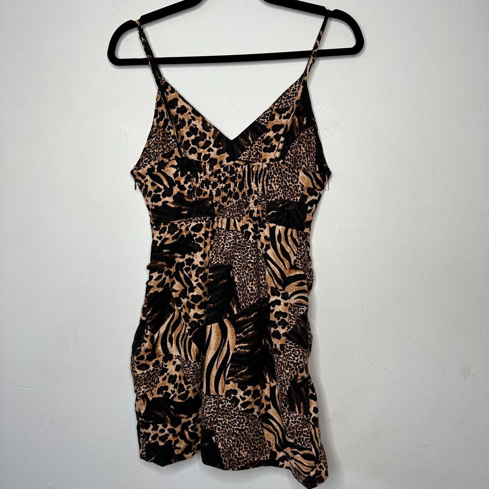 Urban Outfitters Urban Outfitters leopard V Neck Spaghetti Tulip Hem Dress S Size S / US 4 / IT 40 - 5 Thumbnail