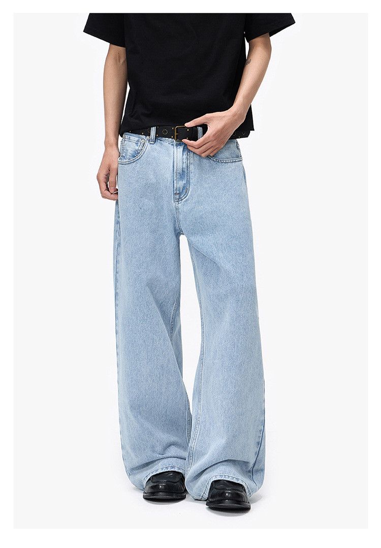 Jean Men's loose straight leg casual flared jeans Size US 32 / EU 48 - 4 Thumbnail