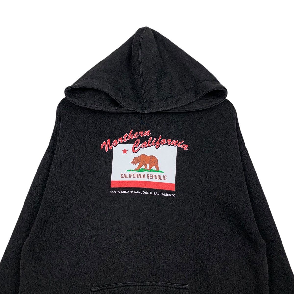 Vintage NOTHERN CALIFORNIA Bear Graphics Pullover Hoodies #1764-C78 Size US M / EU 48-50 / 2 - 5 Thumbnail