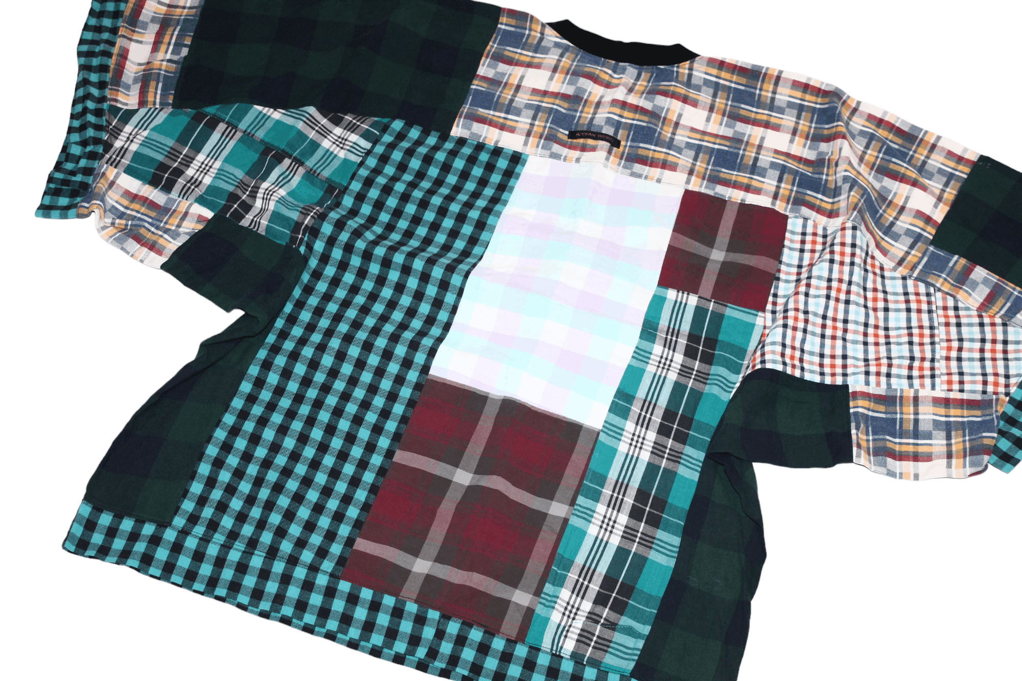 20471120 💥 Adrian Weiss Berlin Kimono Crazy Patchwork Oversized Tee Size L / US 10 / IT 46 - 11 Thumbnail