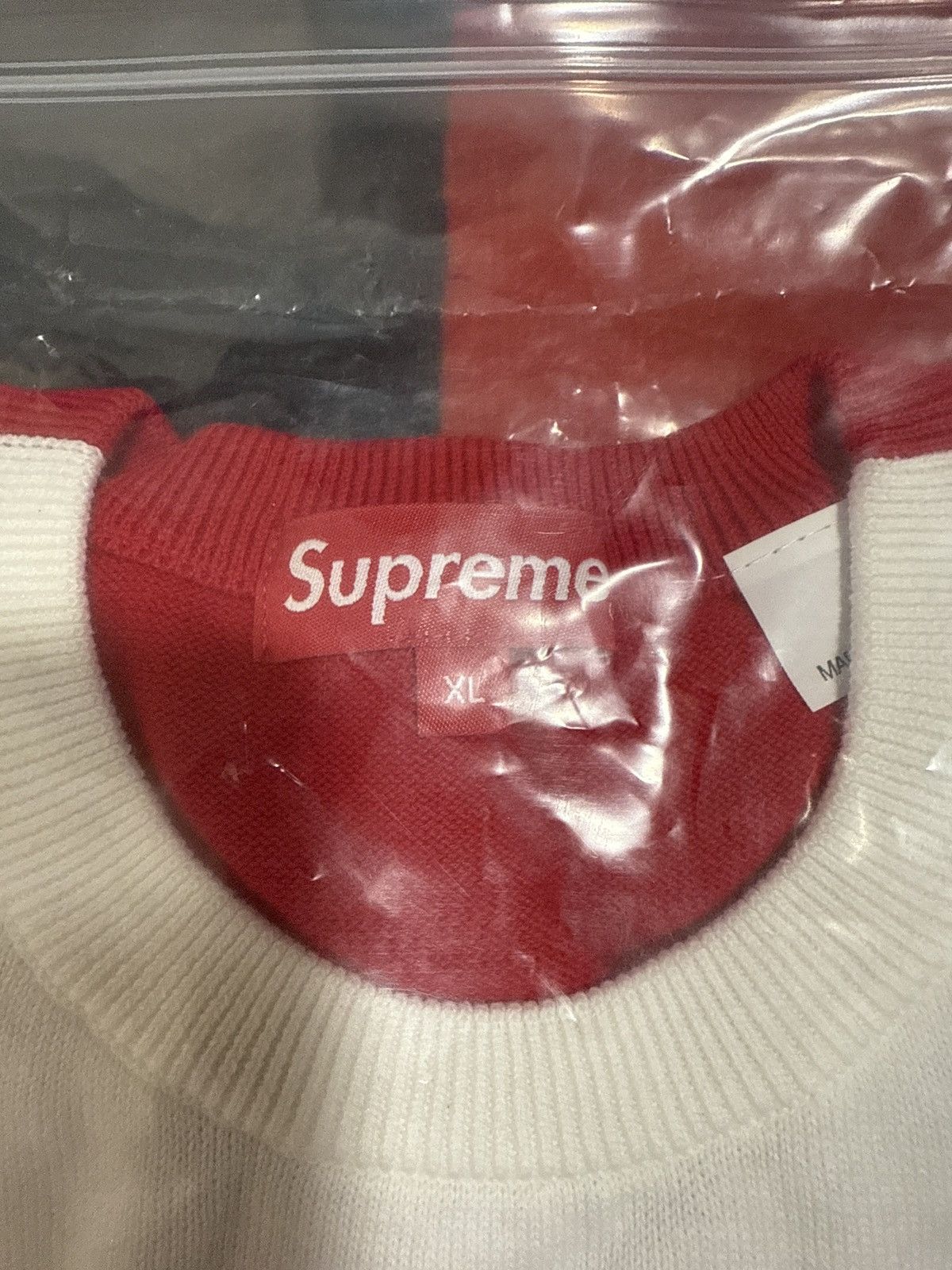 Supreme Supreme Jacquard 2-Tone Sweater Size US XL / EU 56 / 4 - 4 Thumbnail