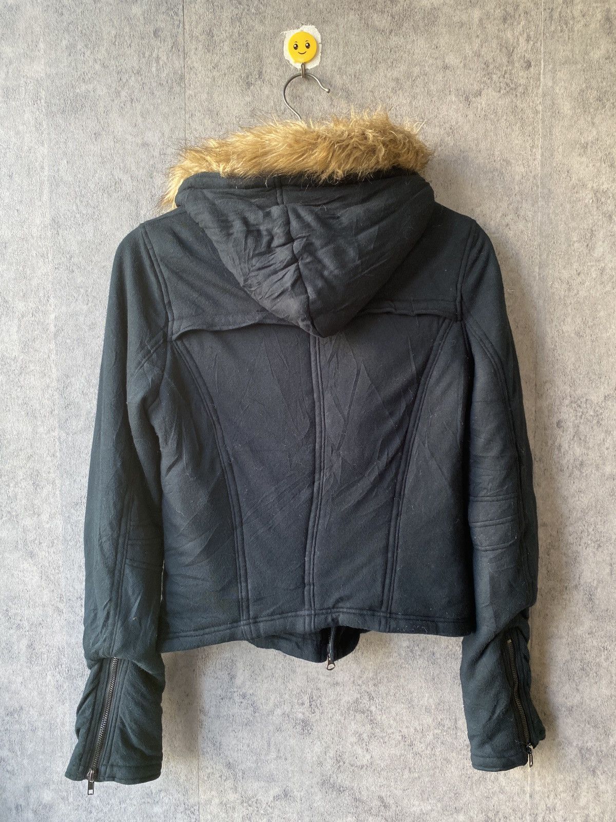 Japanese Brand Maison Gilfy Dark Green Fur Hoodie Zipper Jacket Size US S / EU 44-46 / 1 - 6 Thumbnail