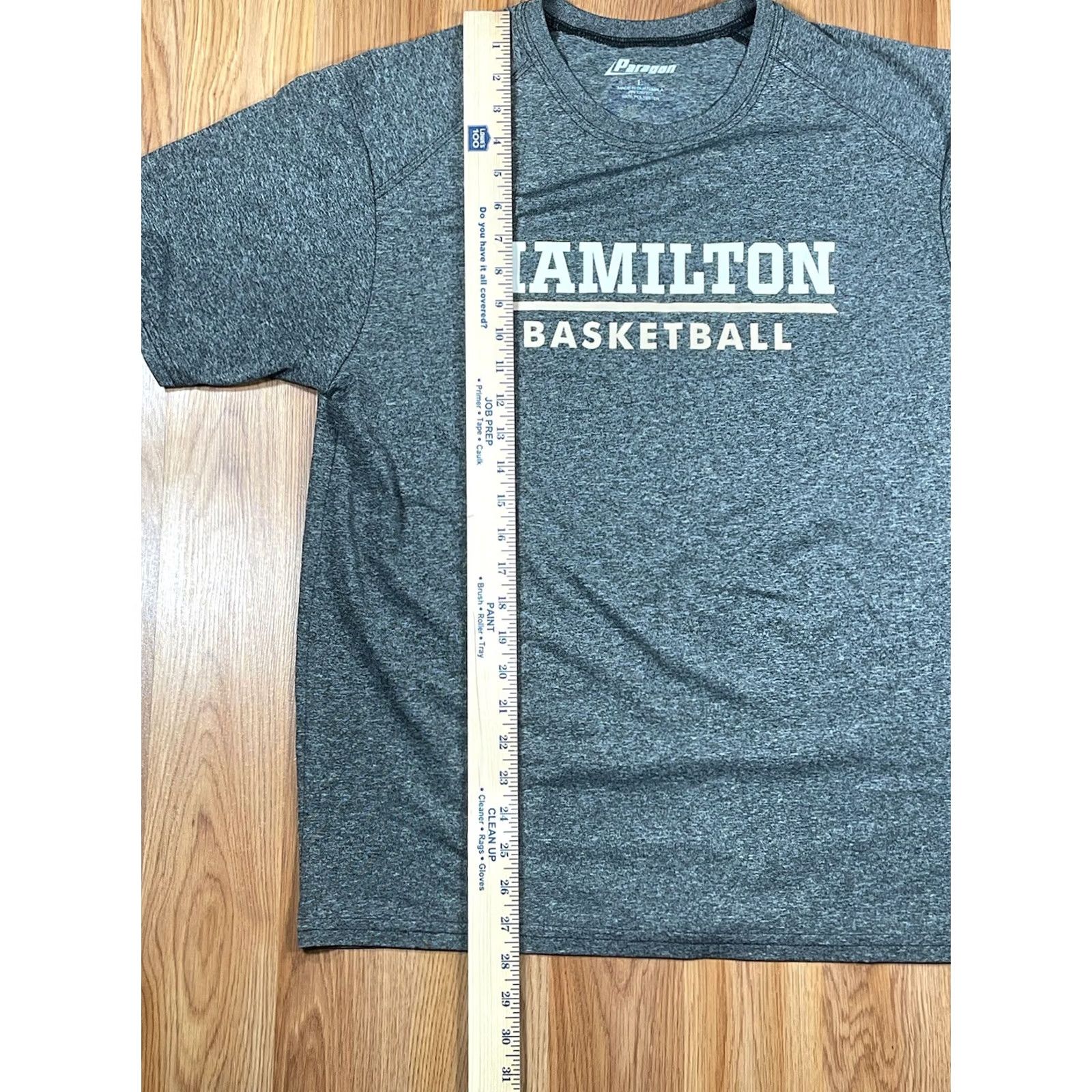 Vintage Paragon Hamilton Basketball Crew Neck T-shirt Mens Size L 100% Polyester Gray Size US L / EU 52-54 / 3 - 3 Thumbnail