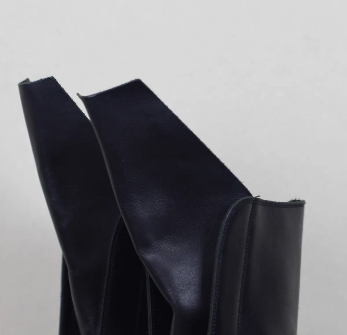 Rick Owens Rick Owens Leather High-Top Extended Tongue Military Boots Size US 8 / EU 41 - 3 Thumbnail