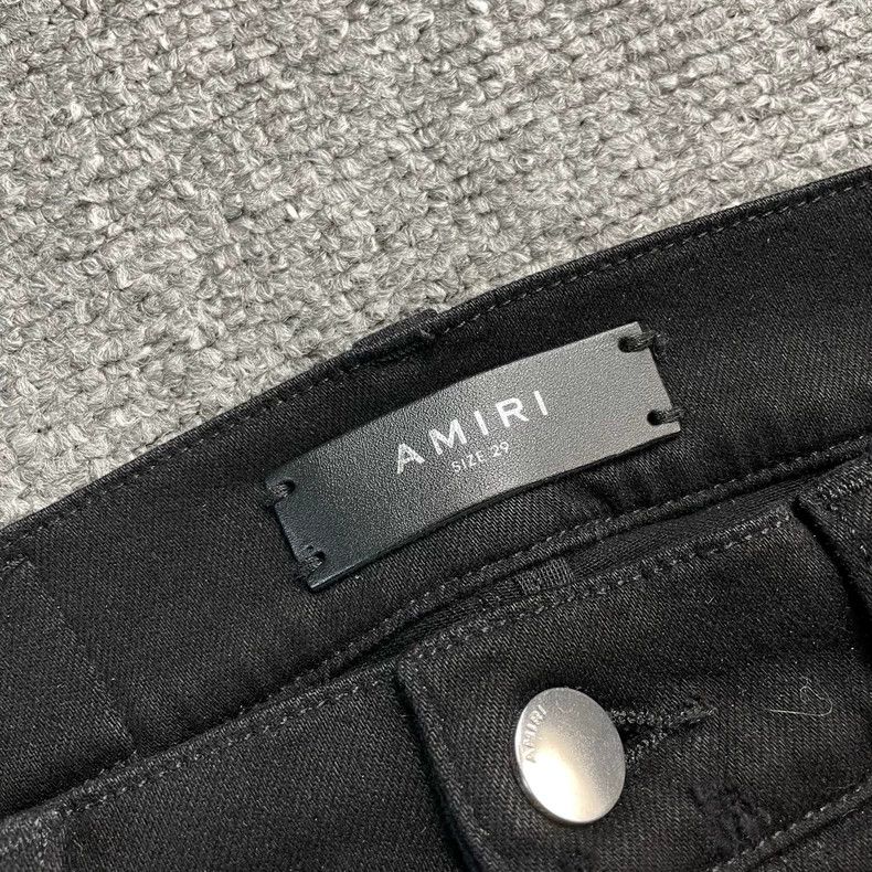 Amiri Amiri black distressed denim jeans Size US 29 - 4 Thumbnail