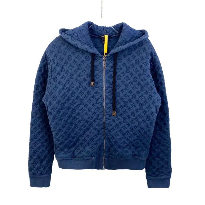 Louis Vuitton Louis Vuitton Blue Cotton Jacket for Women 0089 Size XS / US 0-2 / IT 36-38 - 1 Thumbnail