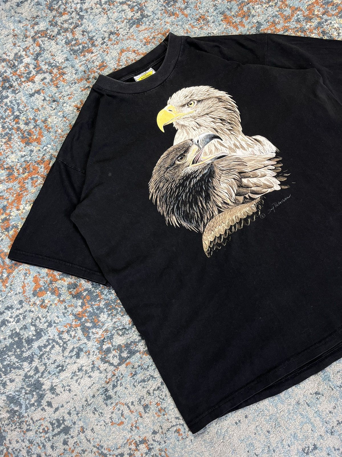 Vintage Vintage 90s Hawk nature graphic tee Size US XL / EU 56 / 4 - 2 Thumbnail