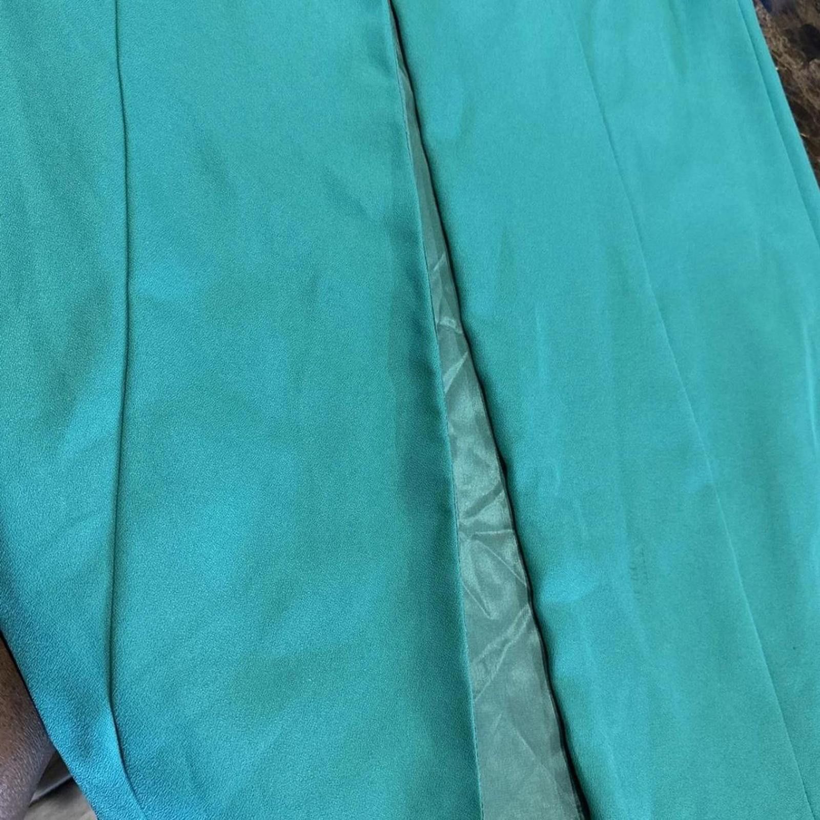 vintage 80s 90s Dress White Draped Collar Train large?.