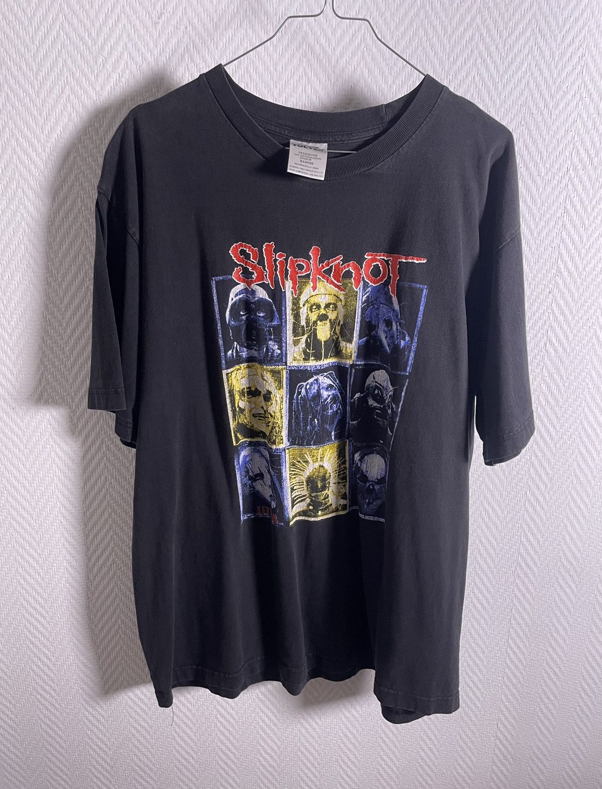 image of Band Tees x Slipknot 2001 Slipknot Iowa Size XL Tultex in Black, Men's