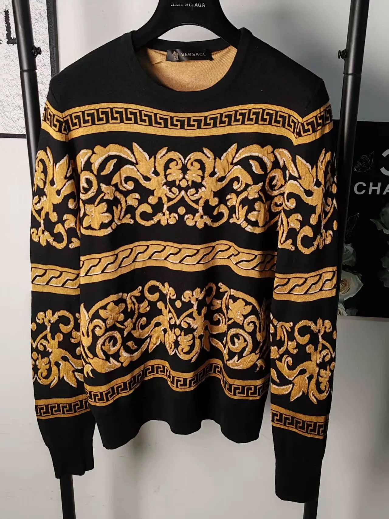 Versace Versace Knit Sweater Size 54, Authentic Size US M / EU 48-50 / 2 - 1 Thumbnail