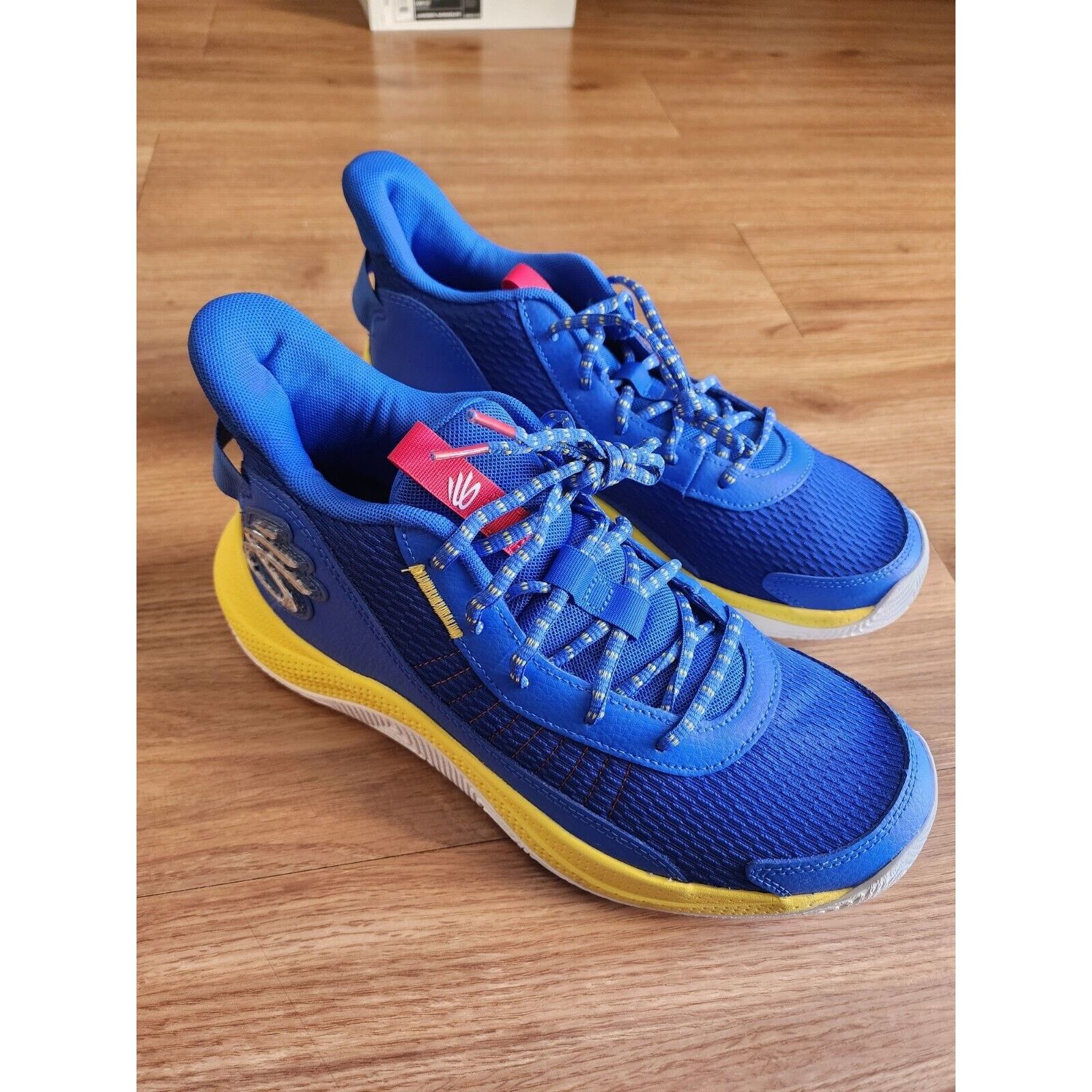 Under Armour Under Armour Curry 3Z7 Basketball10 Warriors Blue Yellow Size US 10 / EU 43 - 3 Thumbnail