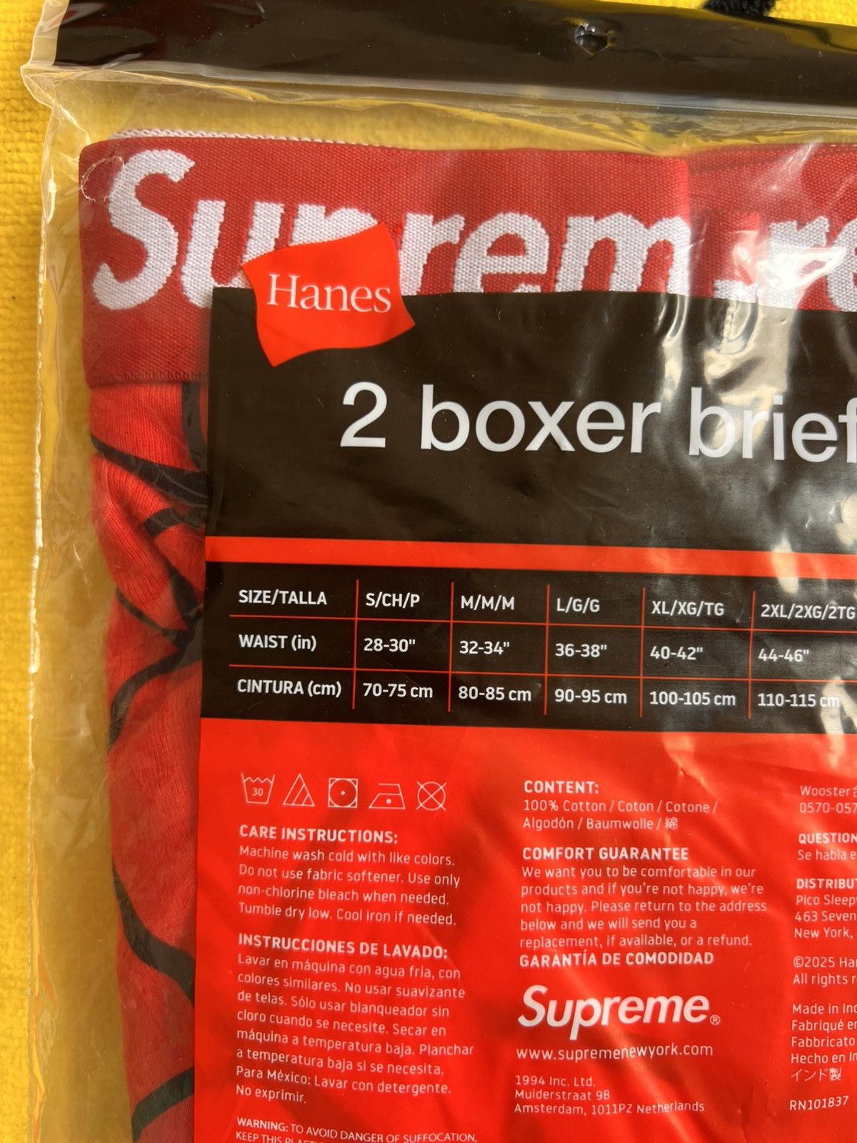 Supreme L Supreme Marvel Spider-Man Web Boxer Briefs hanes pack Red Size US 34 / EU 50 - 9 Thumbnail