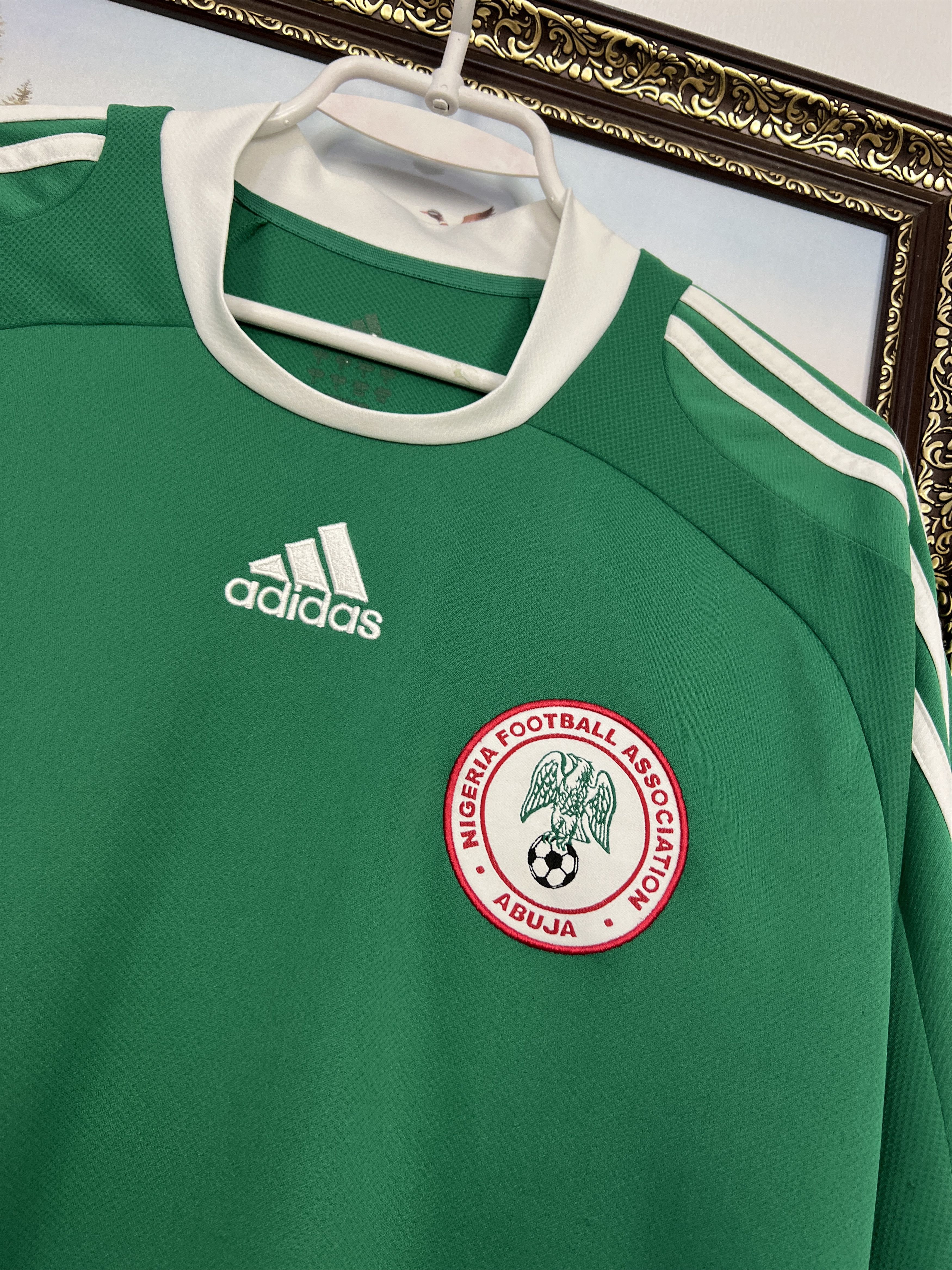 Adidas Nigeria Home football shirt 2005 Soccer #10 Mikel Adidas Size US L / EU 52-54 / 3 - 3 Thumbnail
