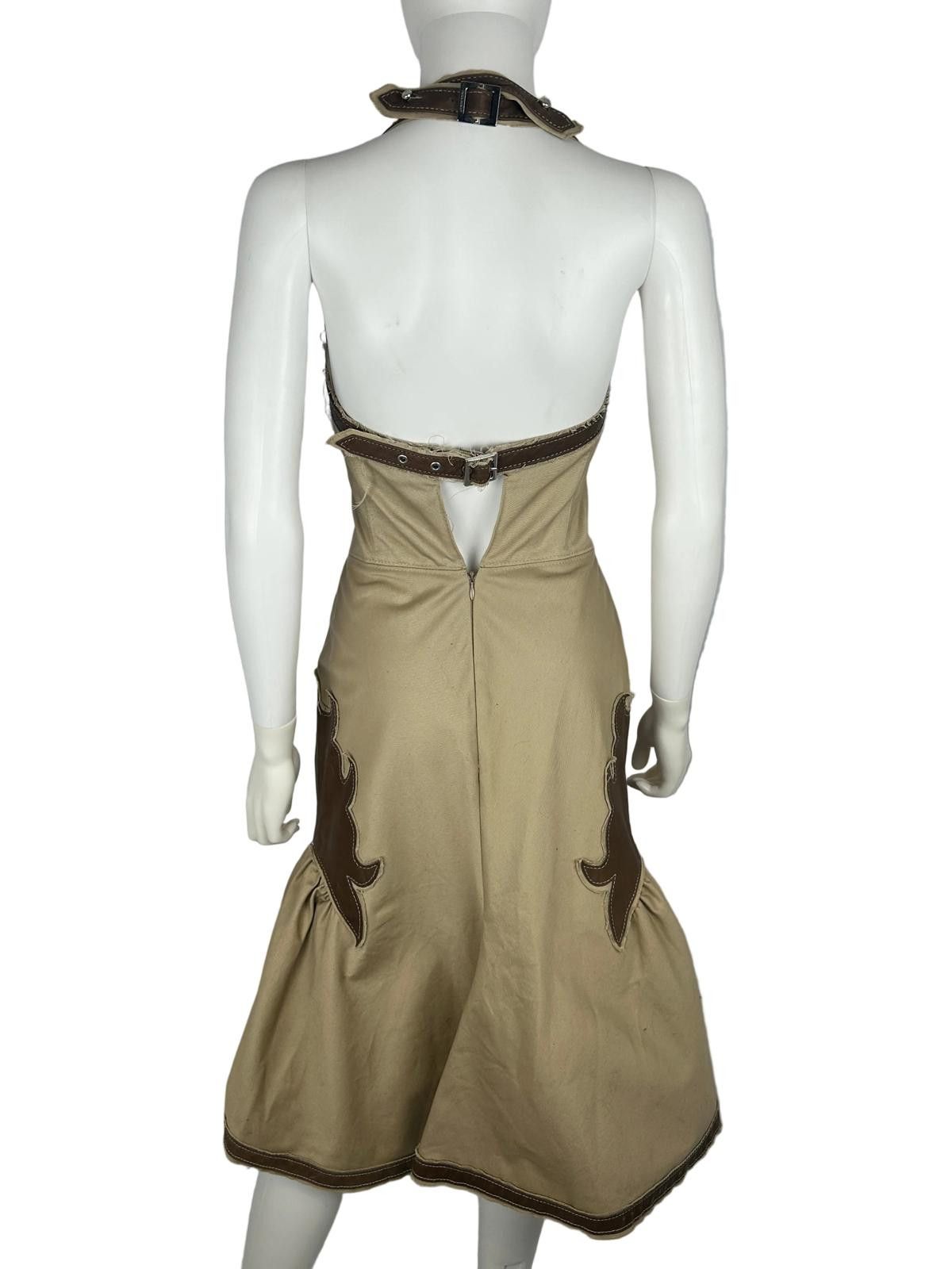 Dsquared2 DSquared² S/S 2006 Western Leather Detail Dress Size S / US 4 / IT 40 - 2 Thumbnail