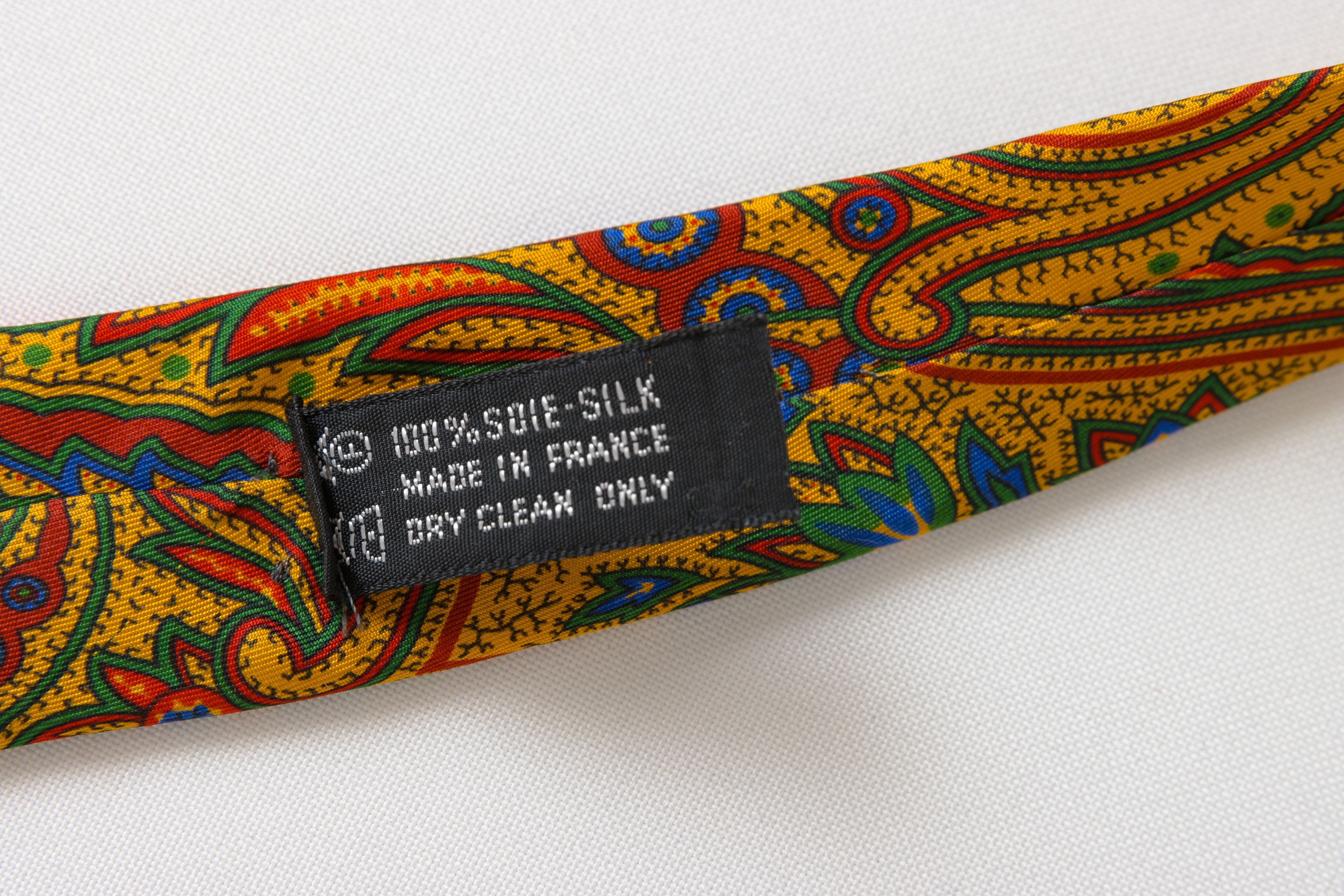 Vintage Vintage Tie abstract floral pattern flowers print necktie 01 Size ONE SIZE - 5 Thumbnail