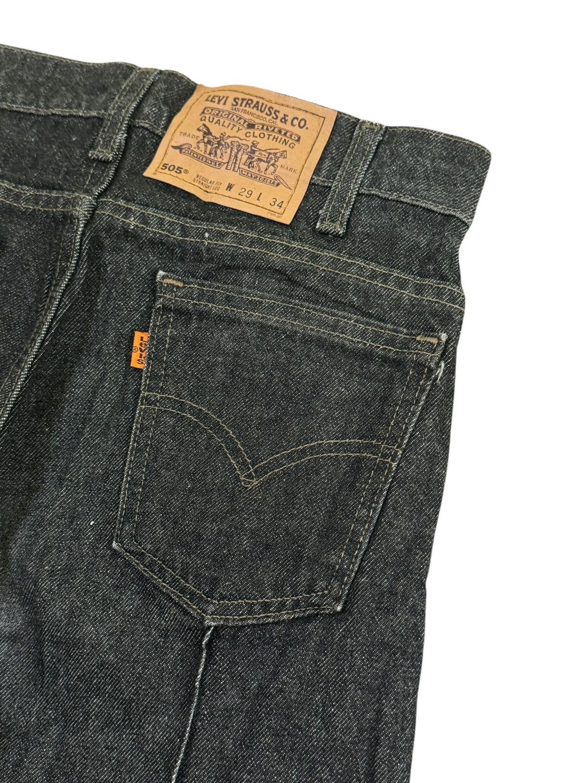 Levi's Vintage 90s Levis 505 Orange Tab Regular Fit Denim Jeans Size US 28 / EU 44 - 12 Thumbnail