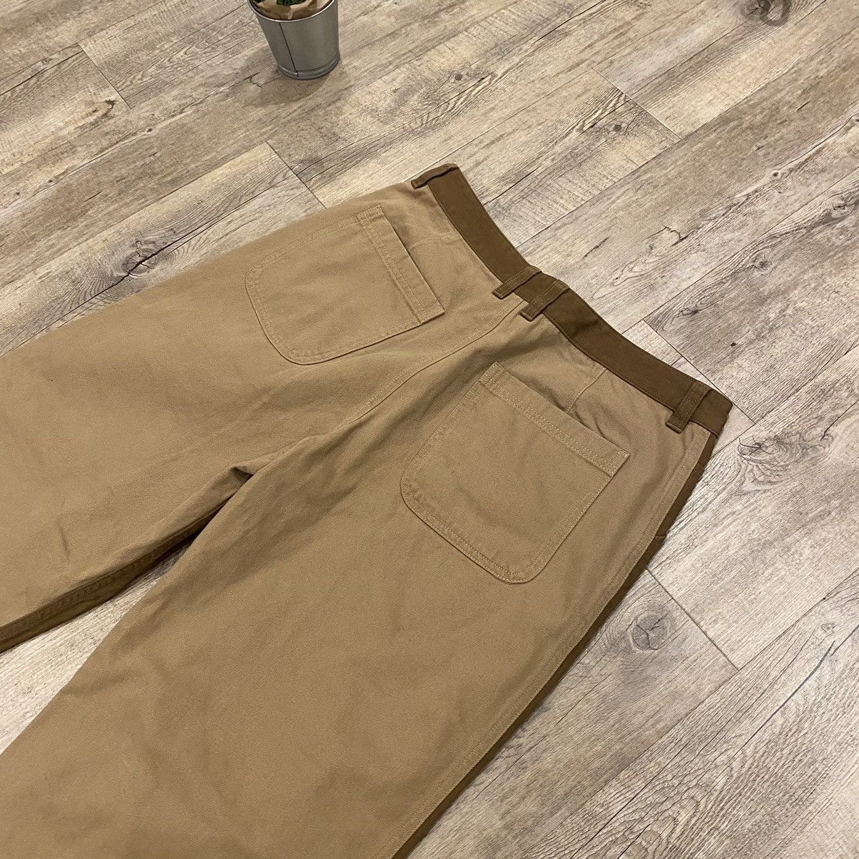 Japanese Brand × Wood Wood Extremely Big Boy Denim Wood Wood Brown Size US 33 - 8 Thumbnail