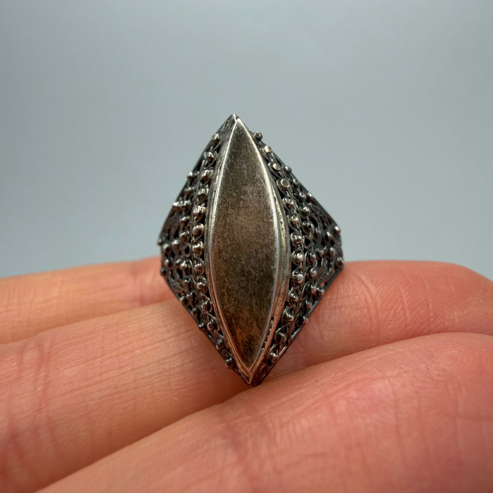 Vintage Vintage 925 Sterling Silver Filigree Ring Size 7.25 US Size ONE SIZE - 8 Thumbnail