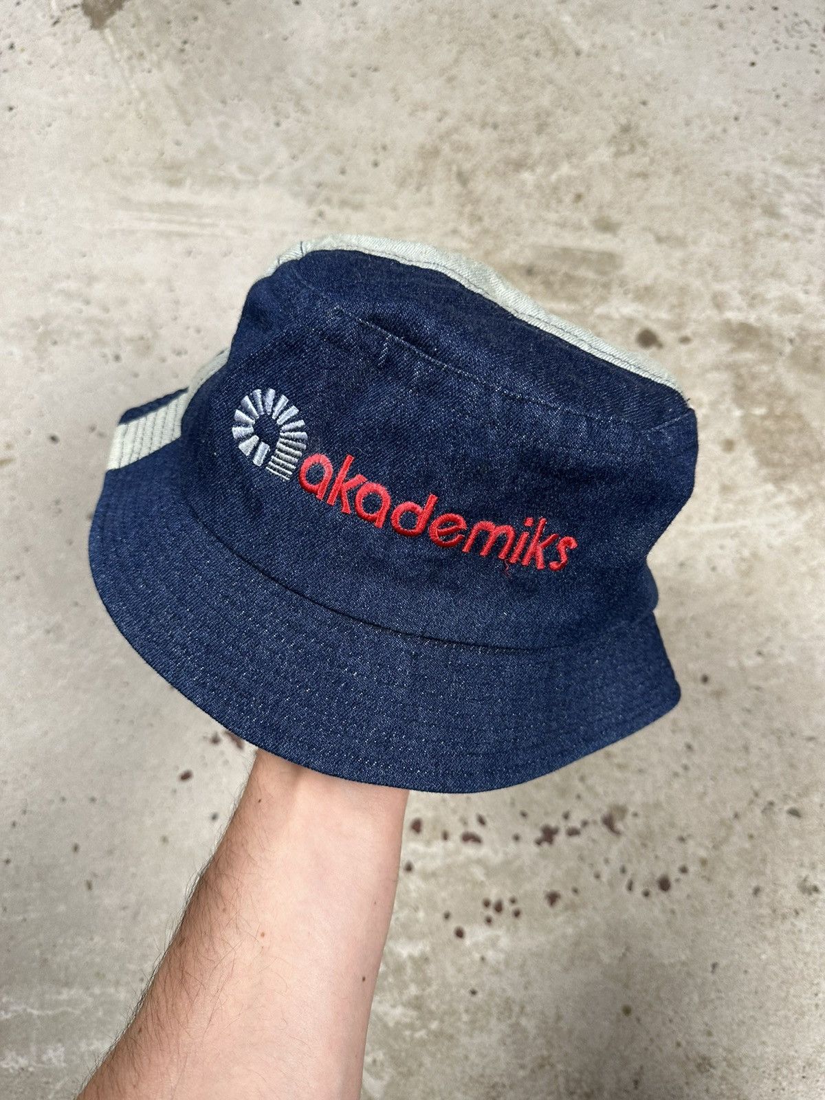 Akademiks × Vintage Vintage Y2K Akademiks Blue Jeans Denim Bucket Hat rap hiphop Size ONE SIZE - 2 Thumbnail