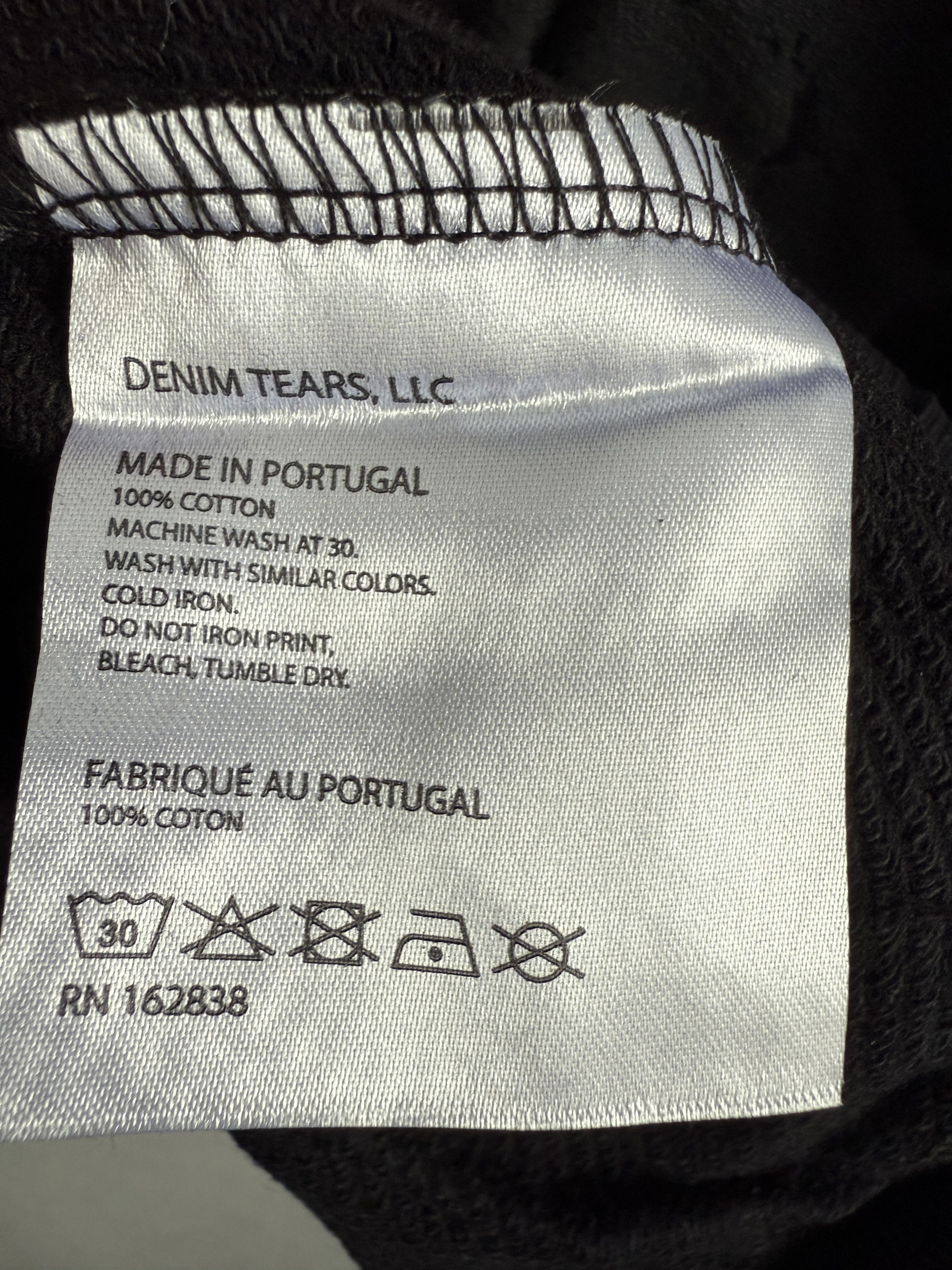 DENIM TEARS Denim Tears Monochrome Black Hoodie Size XL Size US XL / EU 56 / 4 - 6 Thumbnail