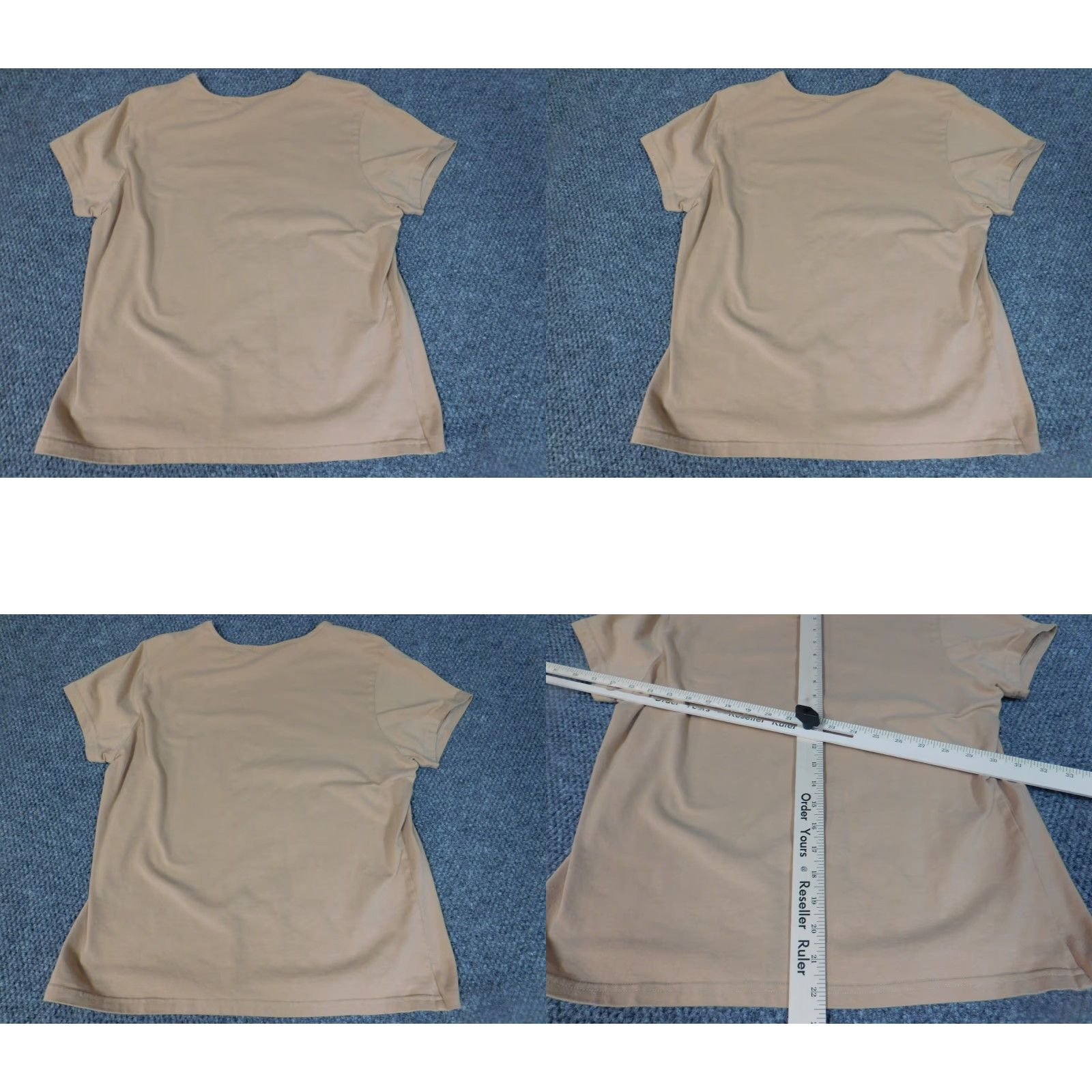 Vintage Caesars Blouse Shirt Women's Large Beige Pullover Short Sleeve Round Neck Pleated Rayon Fashion Casual Regular Vintage No N/A Size L / US 10 / IT 46 - 8 Thumbnail