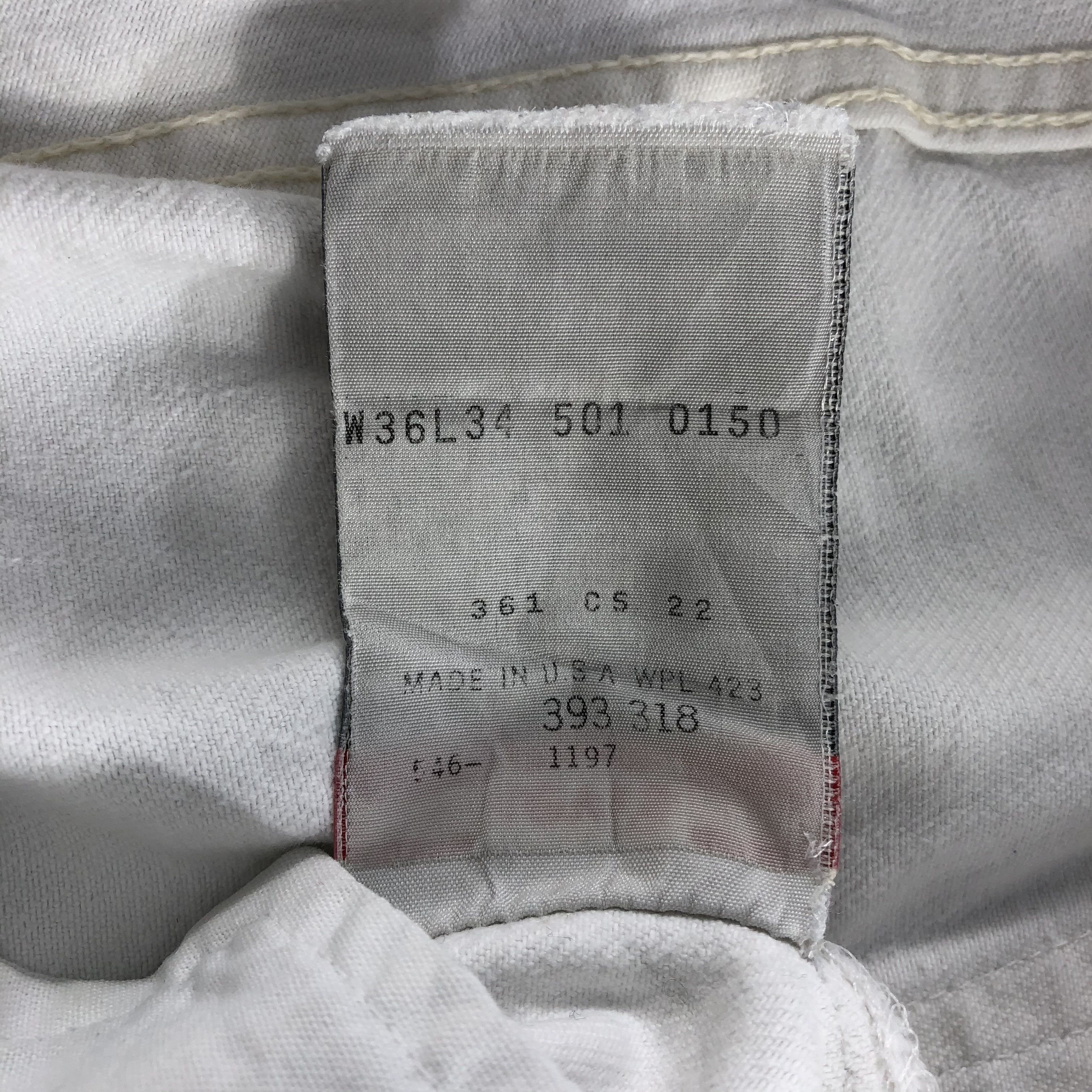Levi's × Vintage Vintage 90s Light Wash Levis 501 Jeans - JM2311 Size US 36 / EU 52 - 10 Thumbnail
