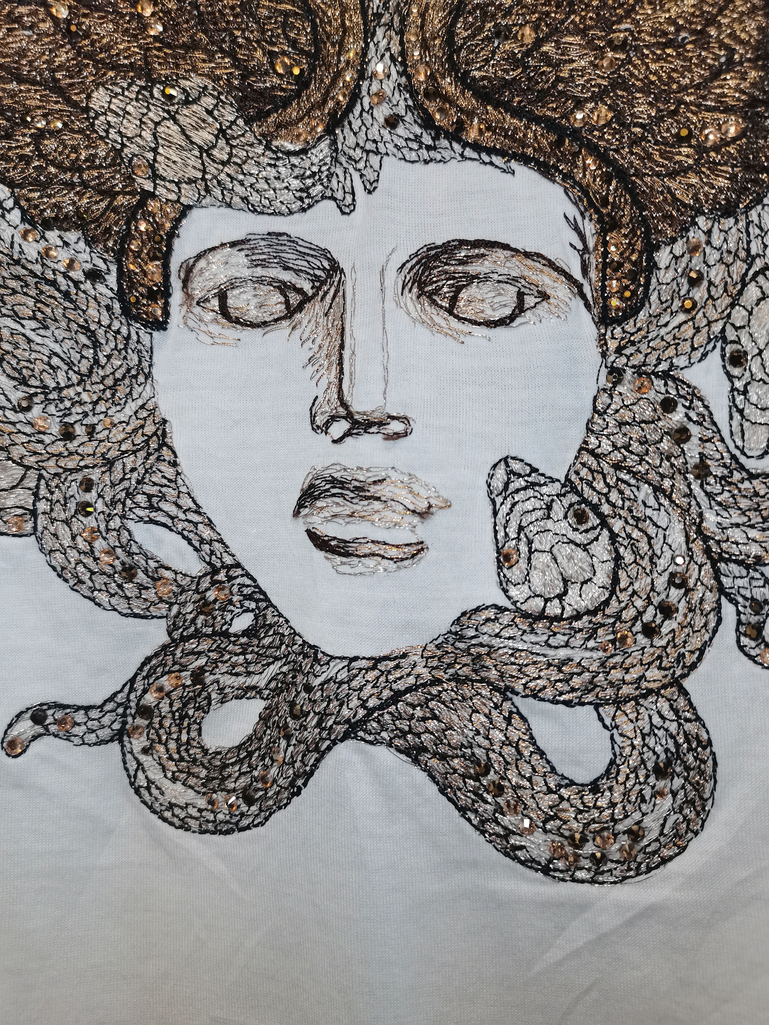Versace Versace embroidered sequins Medusa shirt Size US L / EU 52-54 / 3 - 4 Thumbnail