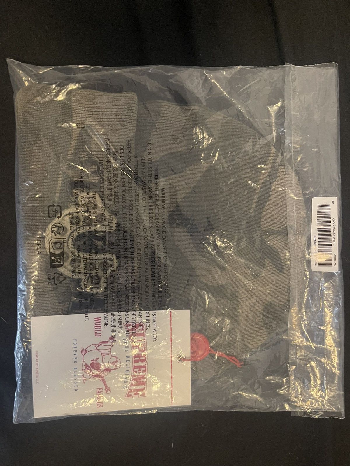 Supreme × True Religion Supreme x True Religion Olive Camo Beanie Size ONE SIZE - 2 Thumbnail